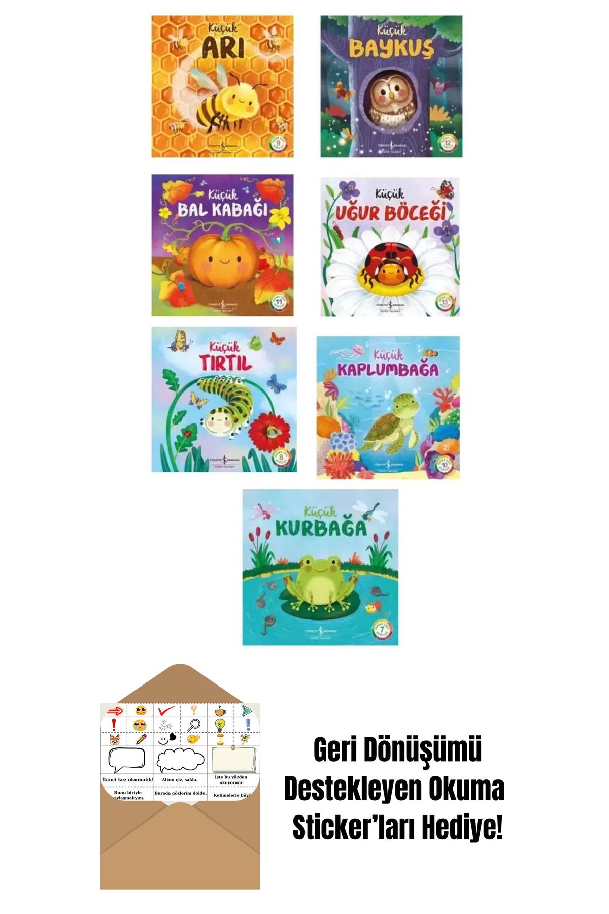 TÜRKİYE İŞ BANKASI KÜLTÜR YAYINLARI Doğanın Eşsiz Hikayeleri 7 Kitap Set + Okuma Sticker'ları