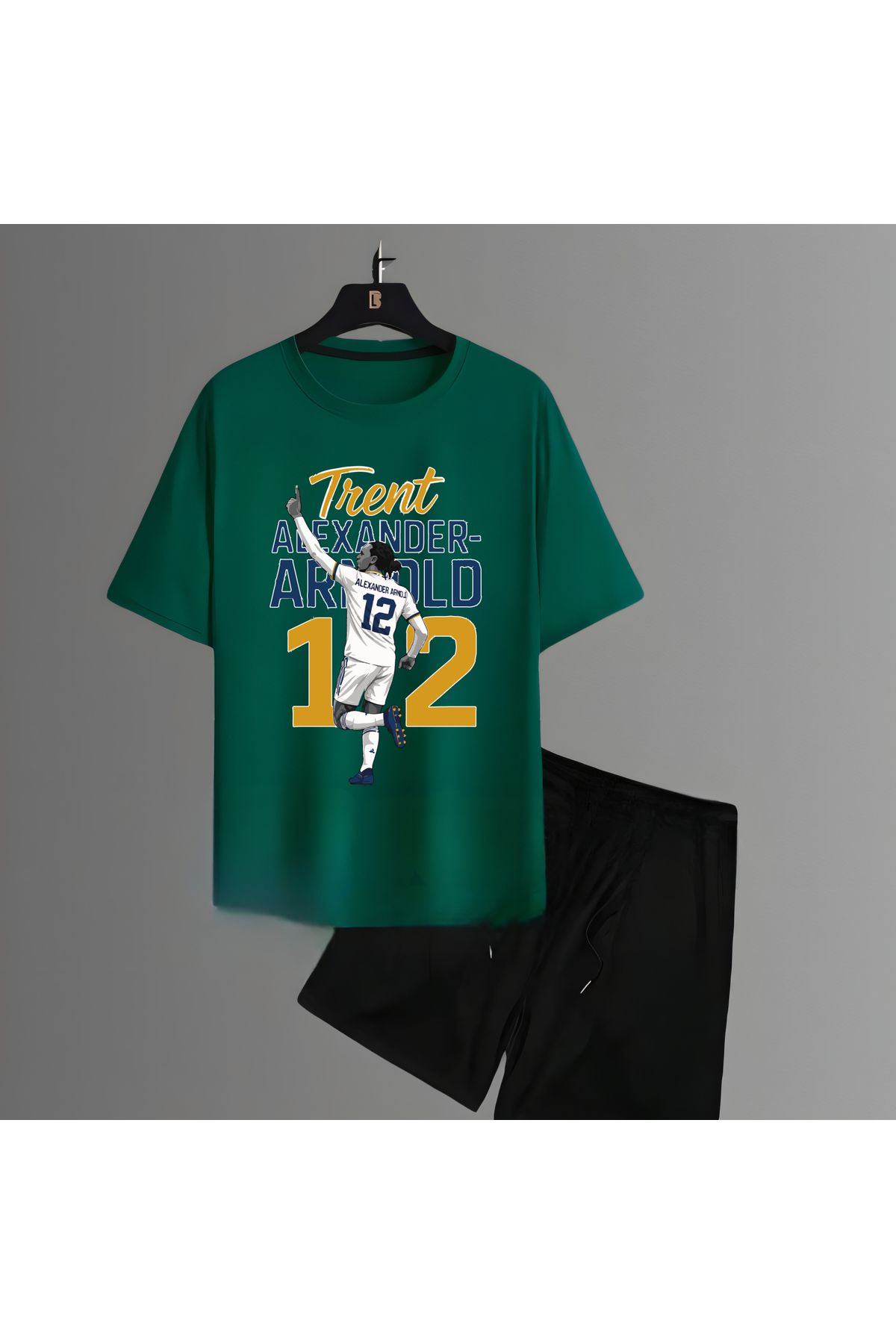 Biy Store Trent Alexander-Arnold forma futbol baskılı unisex kısa kollu erkek tişört kadın t-shirt şort takımı