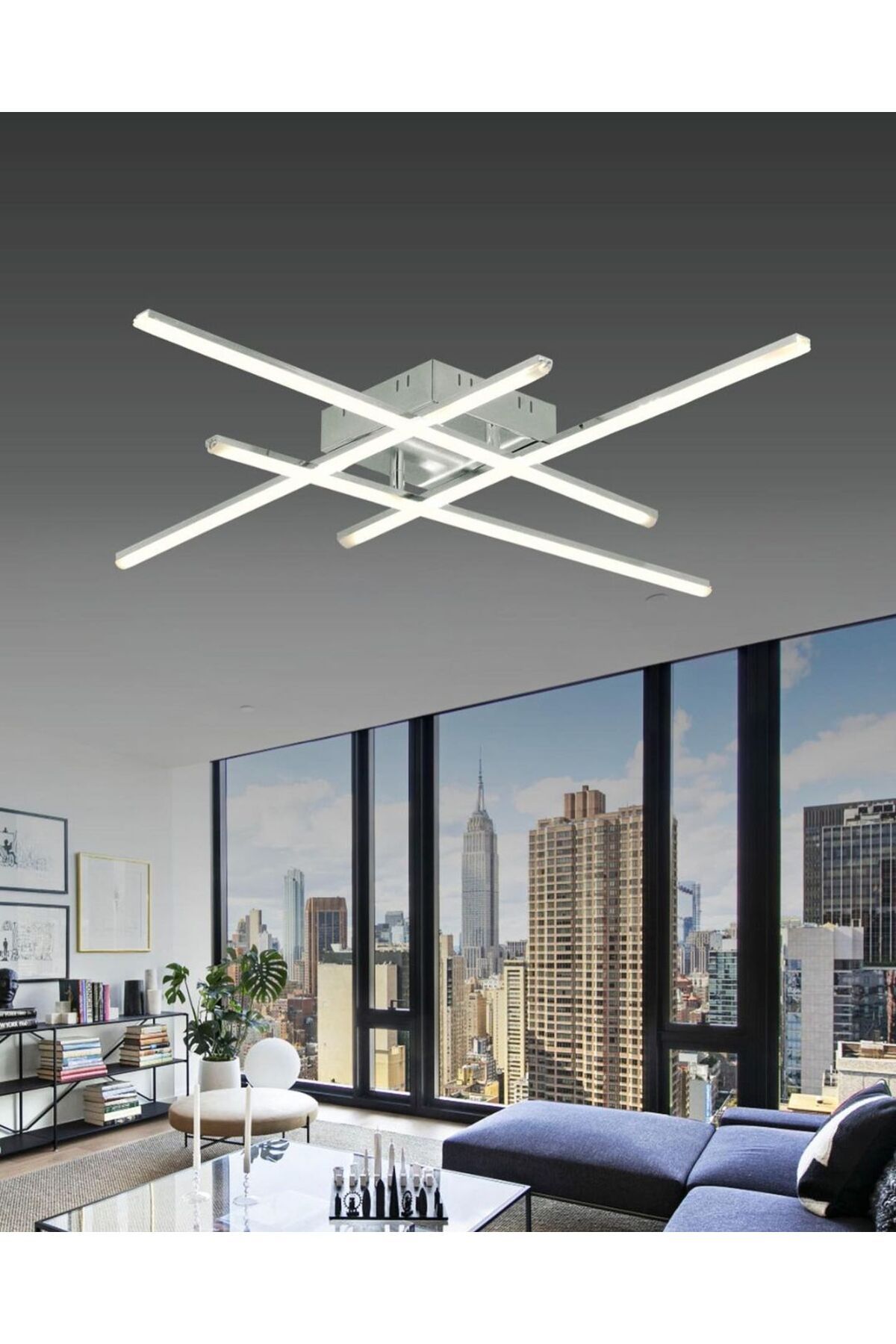 intenseaydınlatma VECTOR MODERN 3 RENK LEDLİ AVİZE