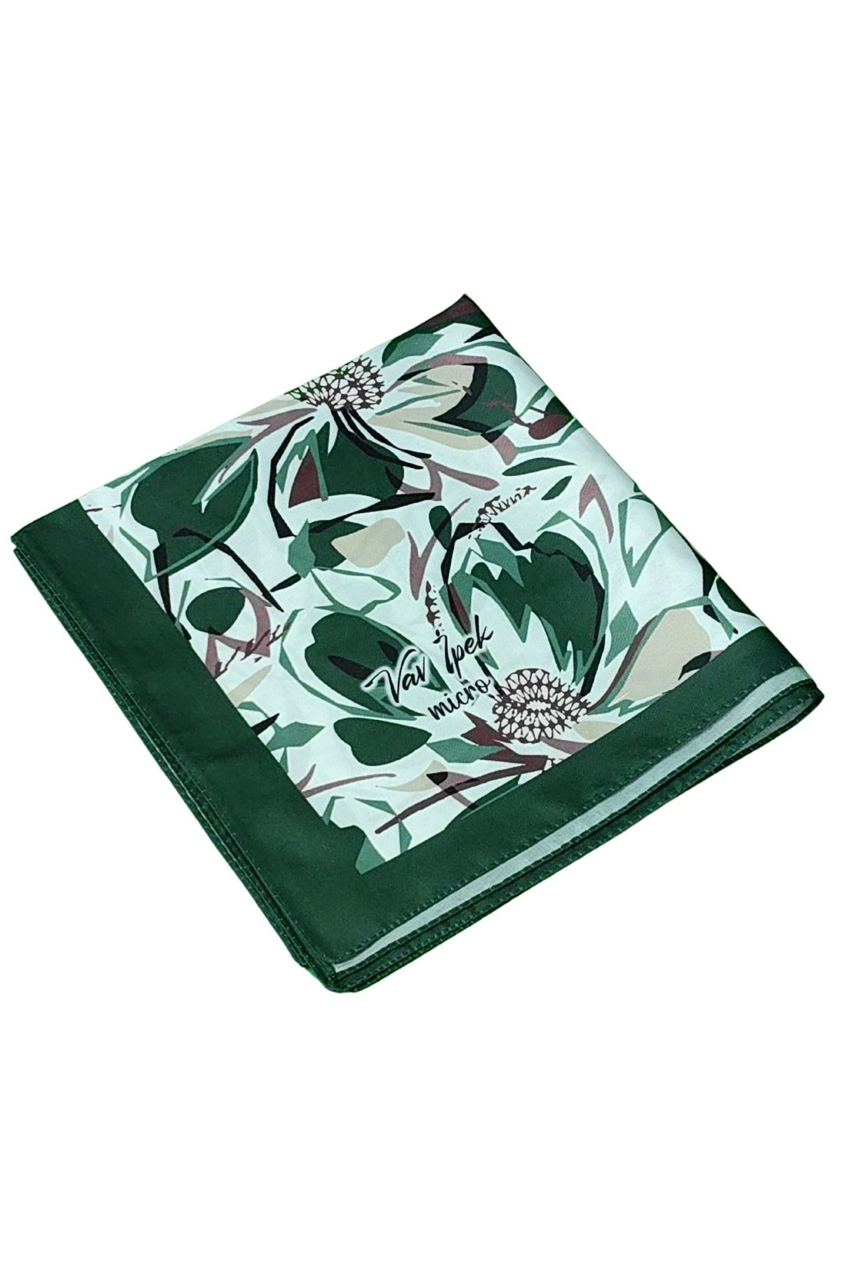 mim eşarp Vav İpek Kadın Micro Twill Sport Çiçek Desenli Eşarp