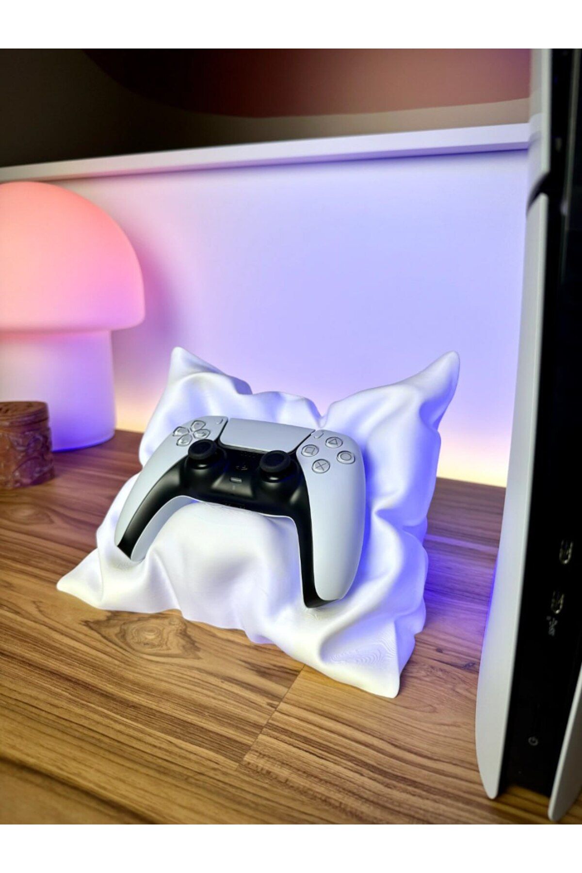 ValoriaConcept 🎮🛏️ PS5 Kol Standı | Yastık Görünümlü Yumuşak Stil!