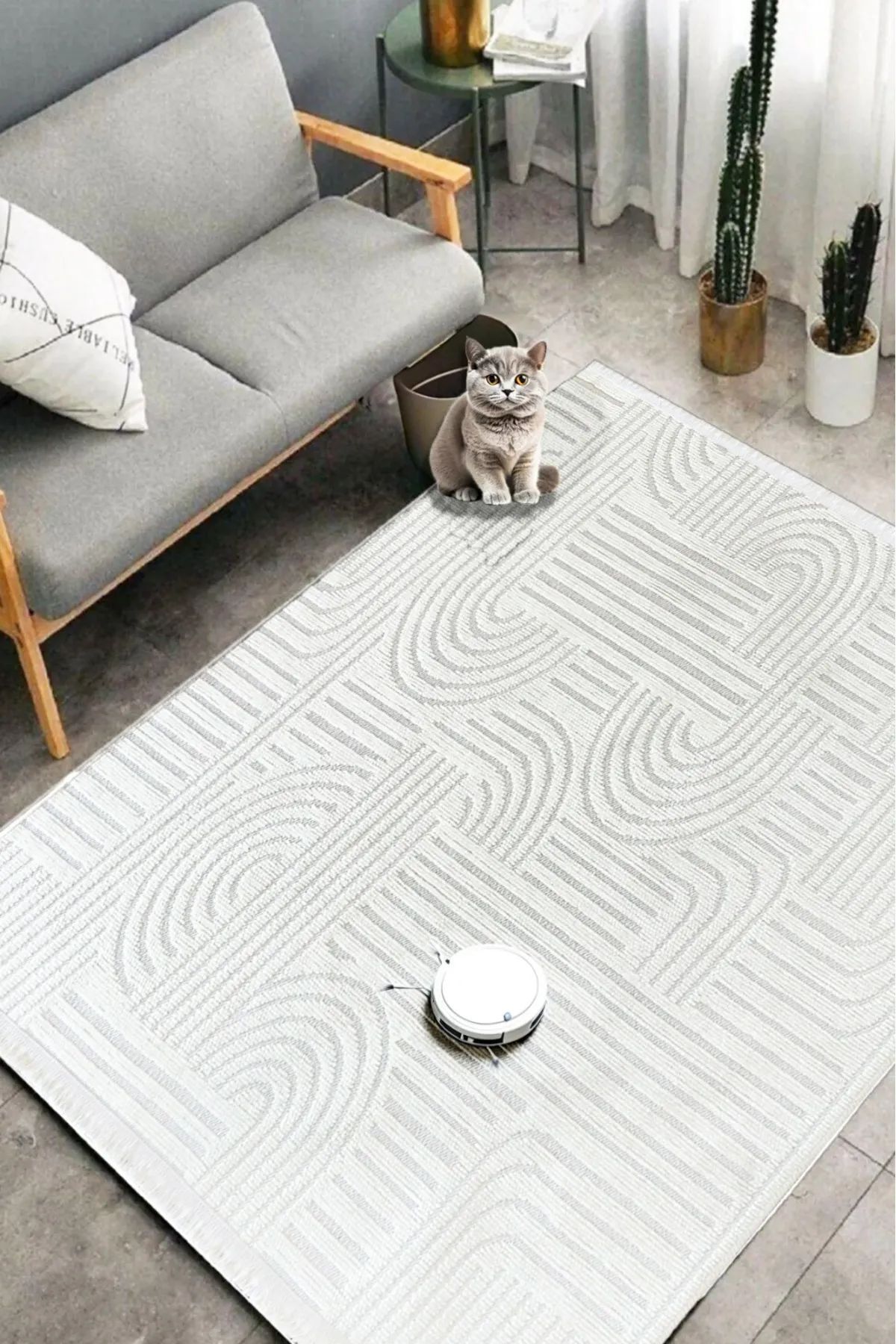Moddahome Kaydırmaz Tabanlı Şönil Kilim Halı