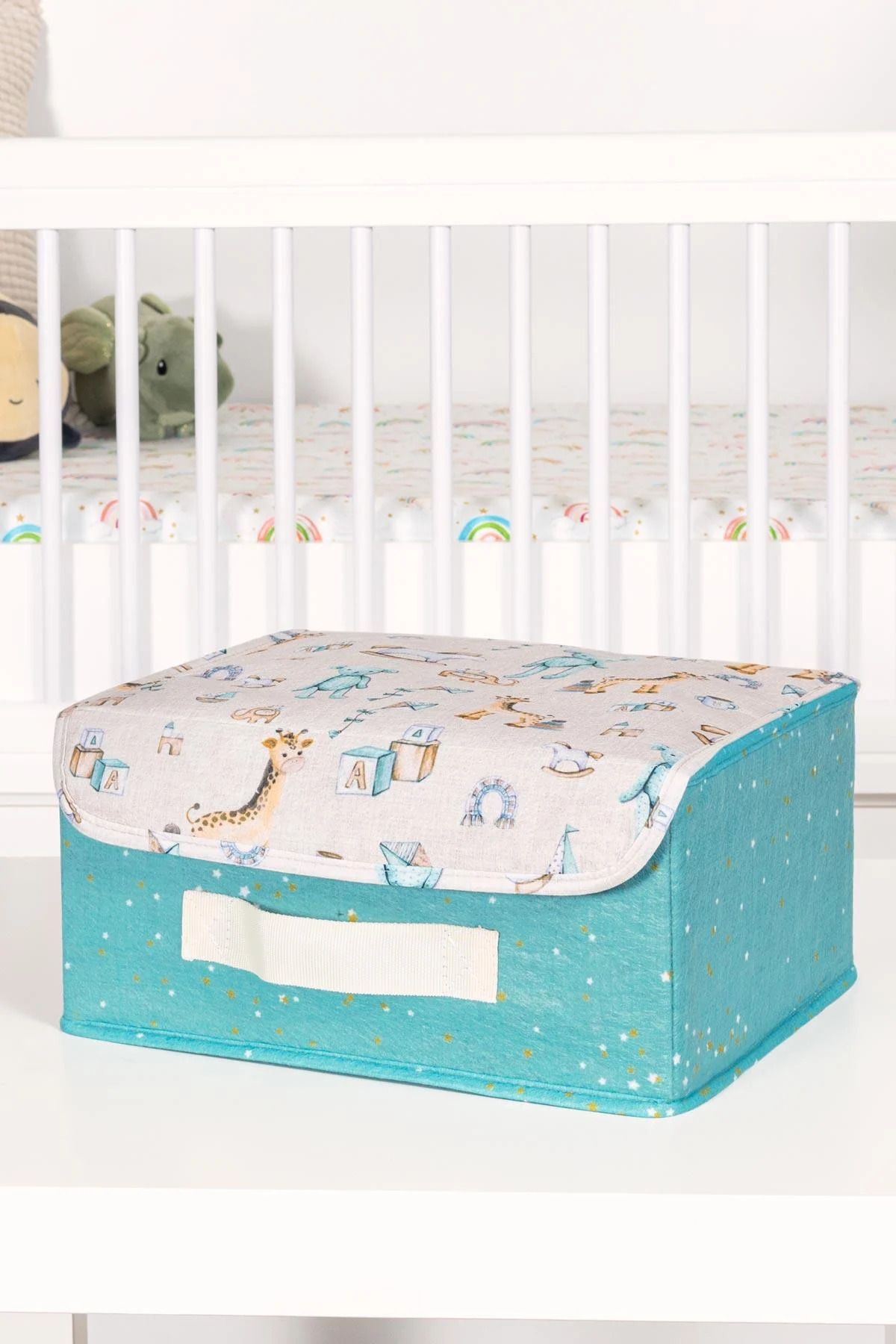 Olomo Mini Kapaklı Bebek Saklama Kutusu – 30×22×15 cm, Toz Koruyucu ,Oyuncak & Aksesuar Düzenleyici