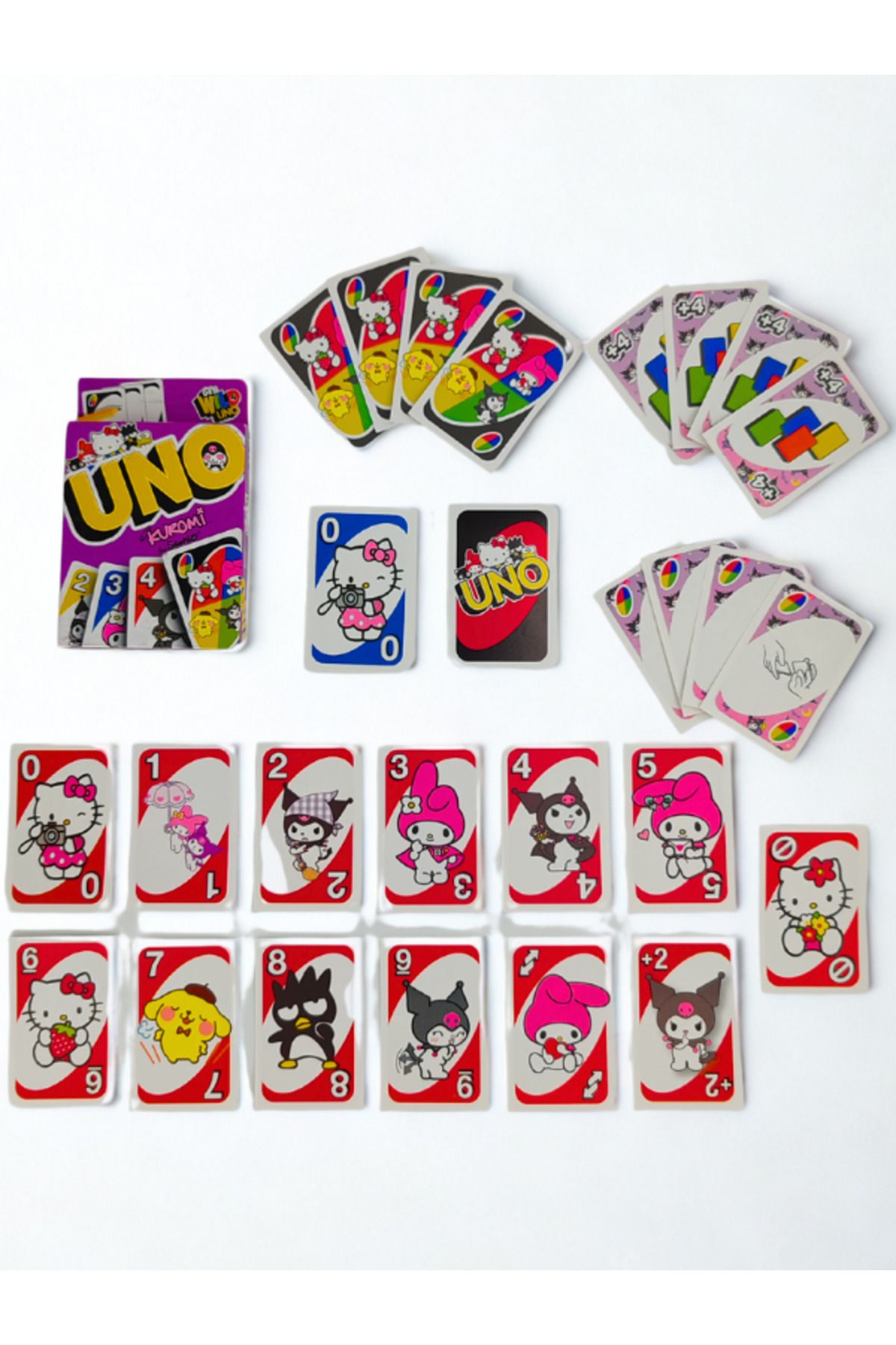 Shuttle Park Özel Kuromi Purple Get Wild 112 Adet Oyun Kartı Her Yaşa Uygun Eğlence Kart Oyunu