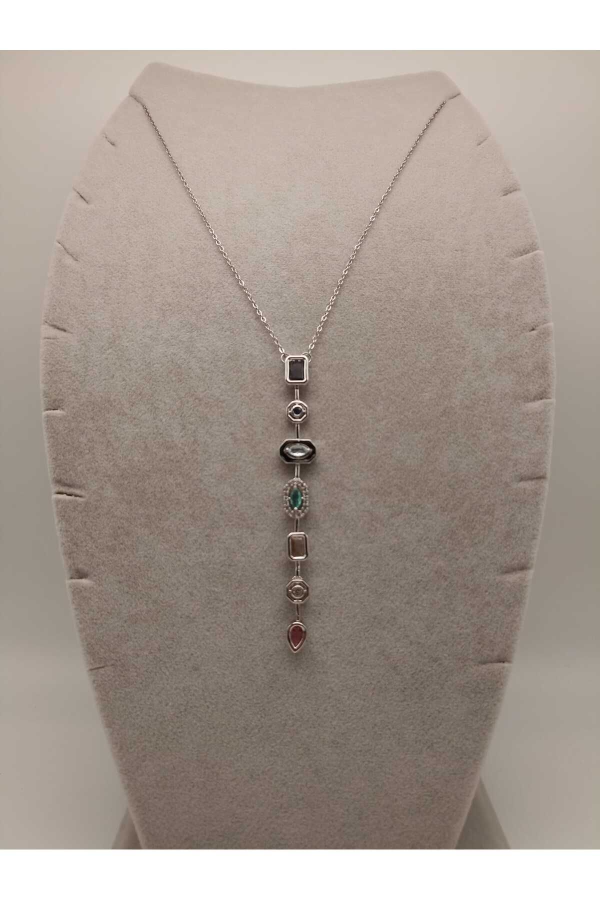 TLSMACCESORIES ÇELİK Y KOLYE SILVER