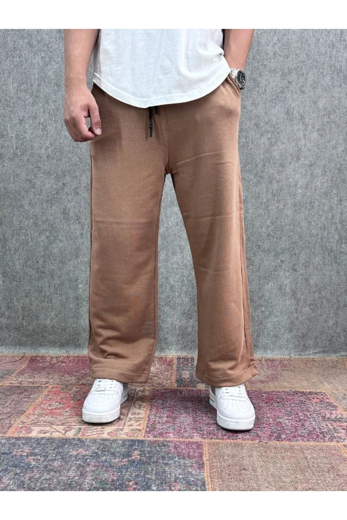 FıttingRoom Beli Lastikli Boru Paça Baggy Pantolon