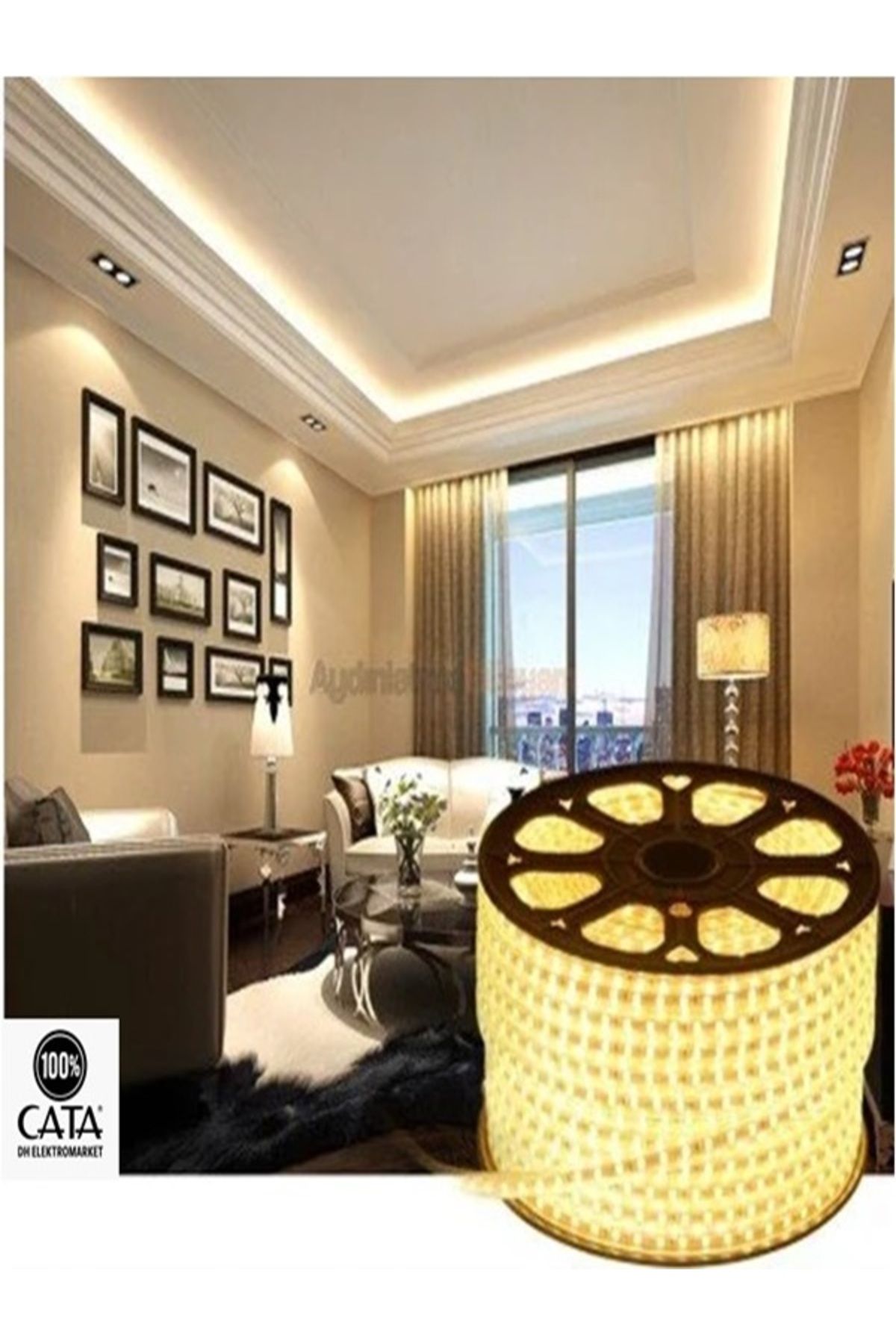 Cata 100 Metre Ct 4553 3 Çip Dış Mekan Hortum Şerit Led Günışığı