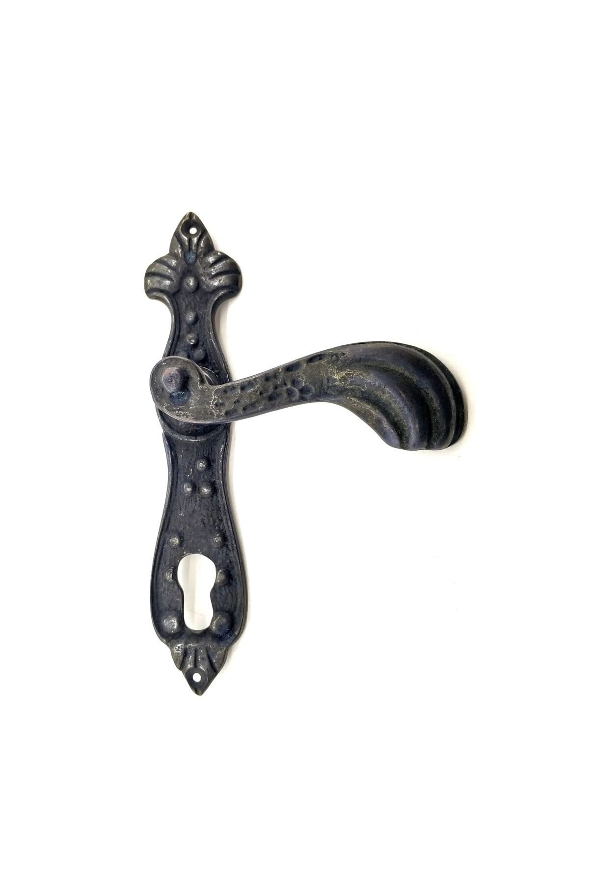 Yuba Avm Antika Tarz Dekoratif Pirinç Mevlana Banyo Kapı Kolu - 228x48 Mm, Oksit
