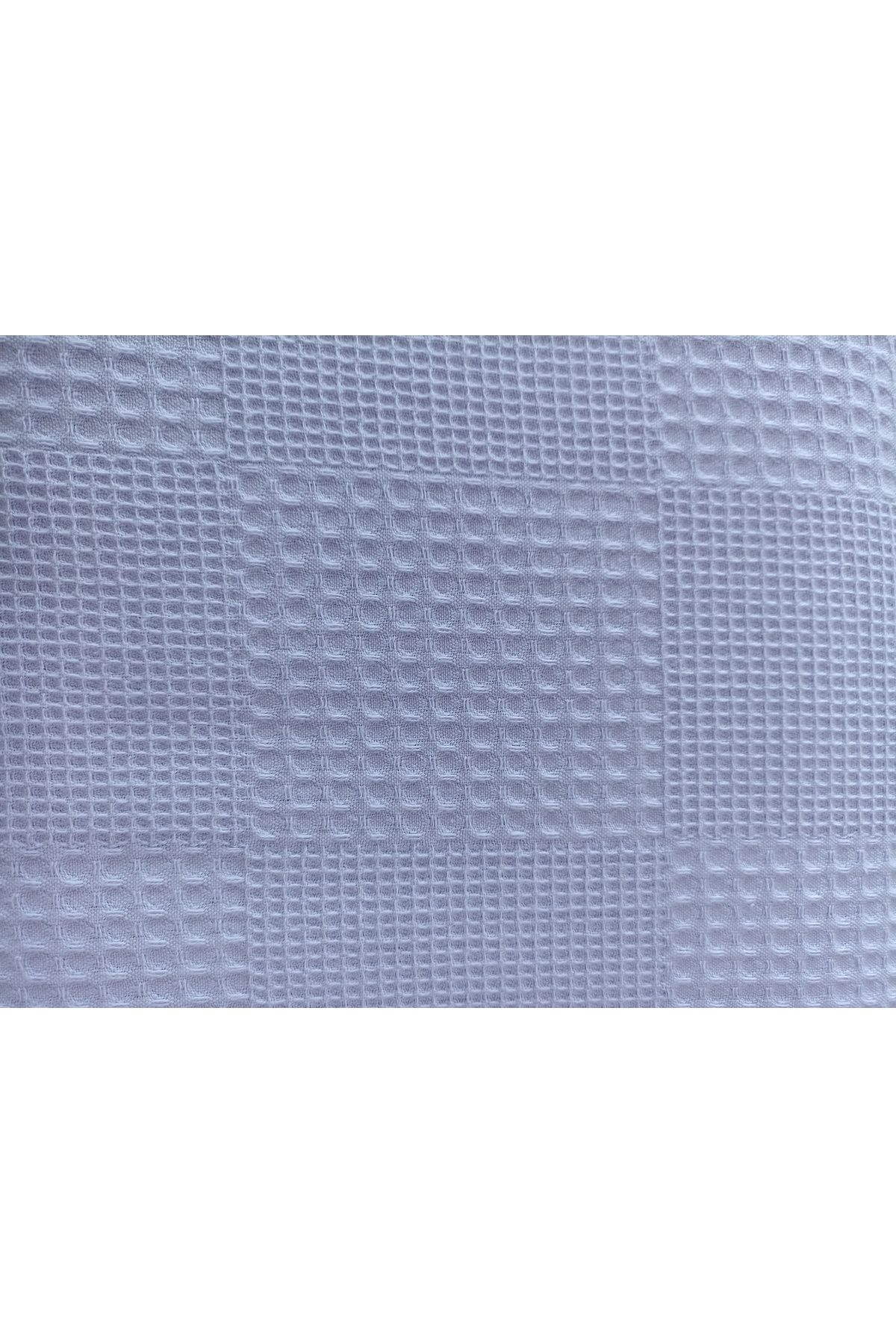 ida design store Lila Renk Kare Waffle Desenli Pike Kumaşı 100x240