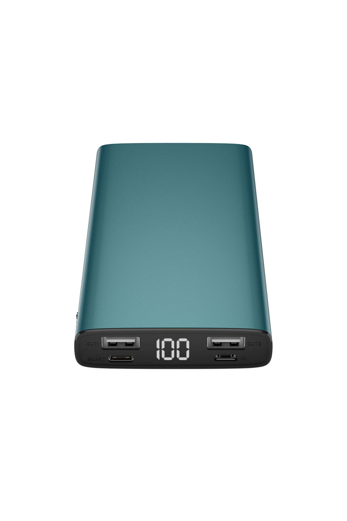 Canpay 10000 mAh Powerbank Çift USB (18W), Dijital Ekran, Qualcomm 3.0 Hızlı Şarj, Kısa Devre Koruması