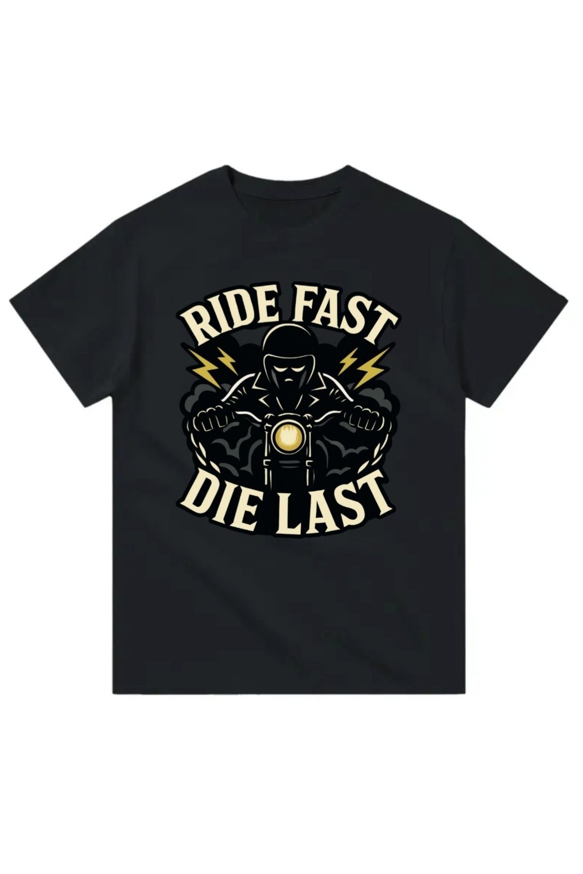 Yeta Ride Fast Die Last Motorcu Tişört