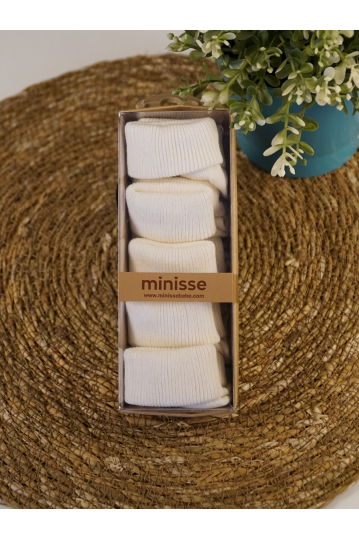 Minisse Allin’co – Minisse 5’li Bebek Çorap Seti | %100 Pamuklu, Yumuşak ve Sağlıklı
