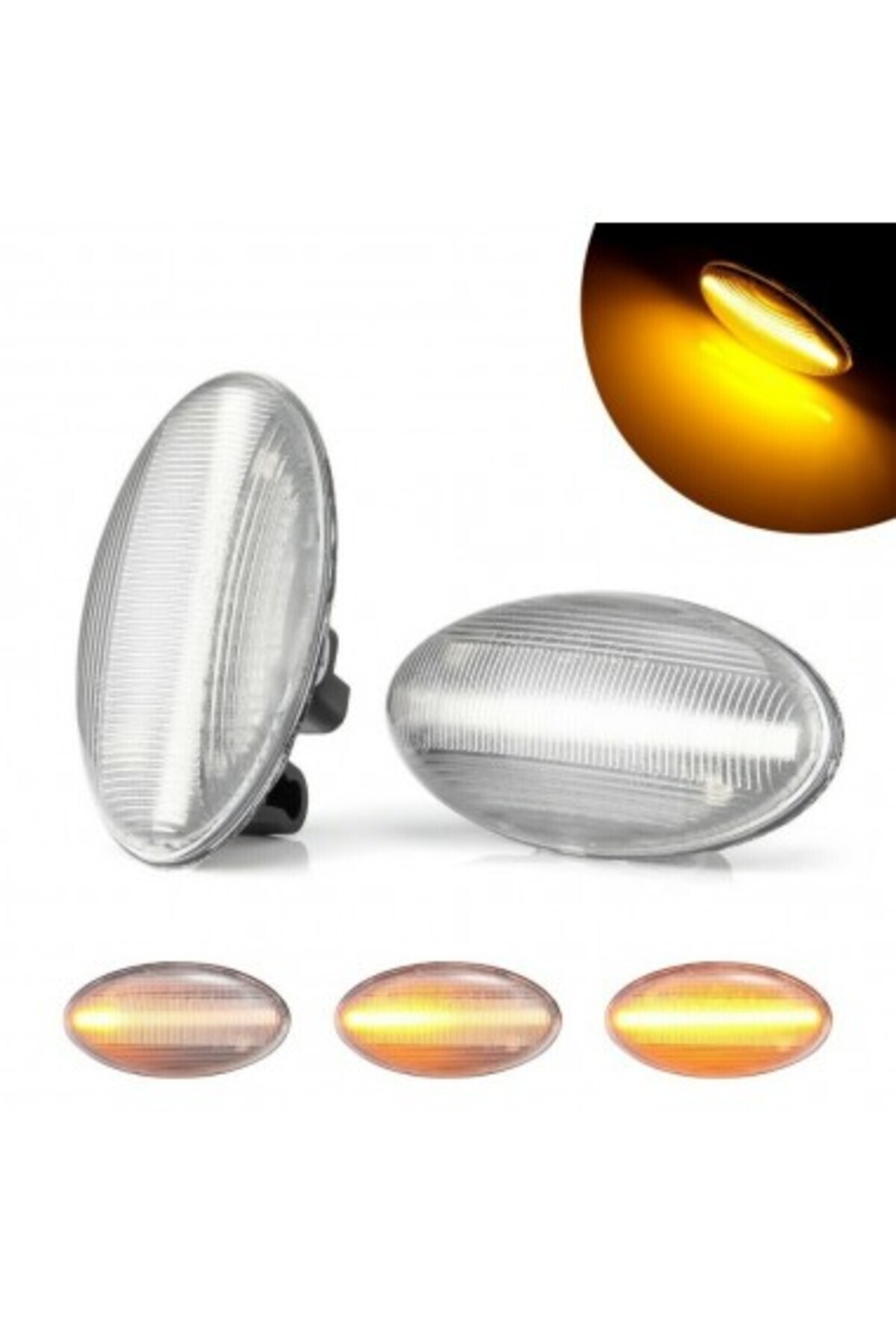 Citroen-Set of 2 LED Fender Signals Citroen C1, C2, C3, C5, C6, Berlingo 1