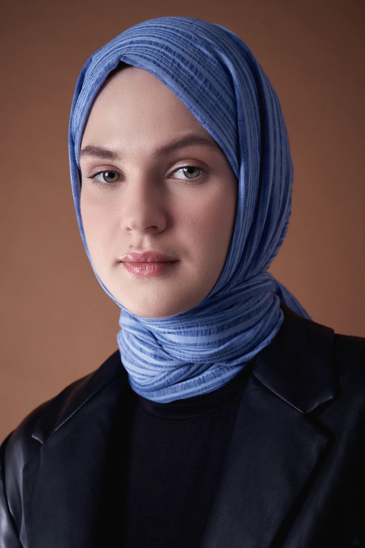 Modakaşmir Misto Pamuk Serisi Şal - Mavi
