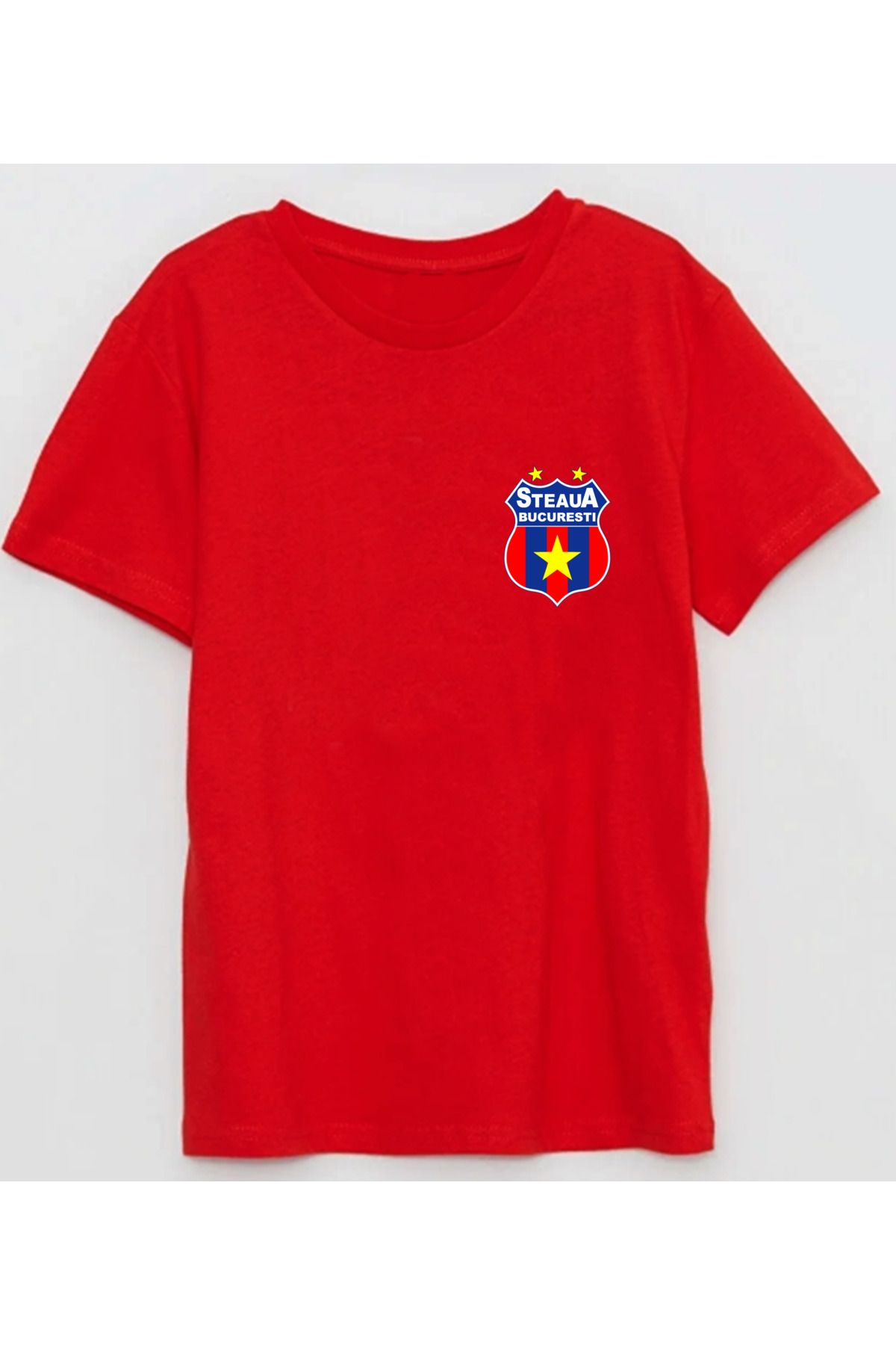 Efendioğlu Design Steaua București (FCSB) KÜÇÜK LOGO baskılı pamuklu tshirt