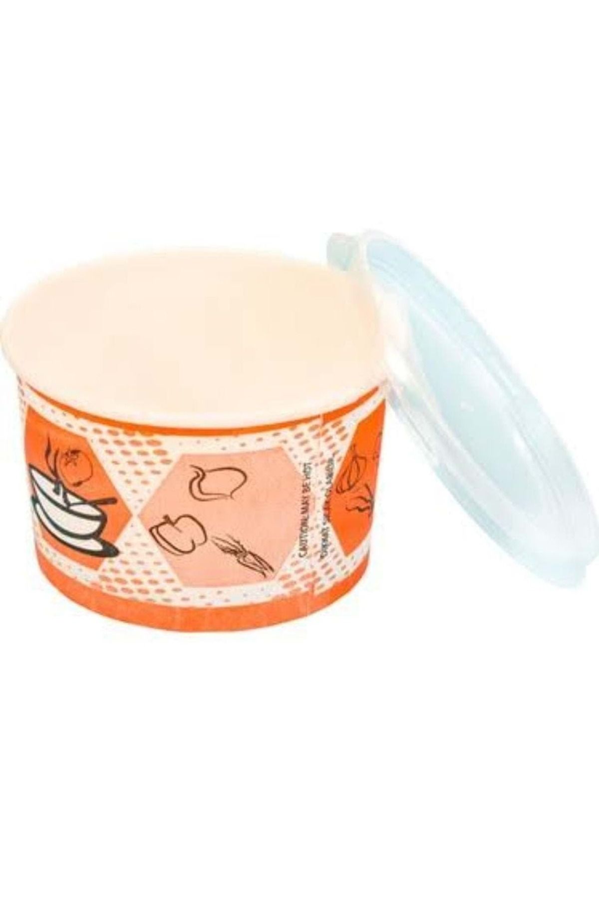 BENCUP 16OZ Çorba Kasesi ve Kapağı 25'li Paket