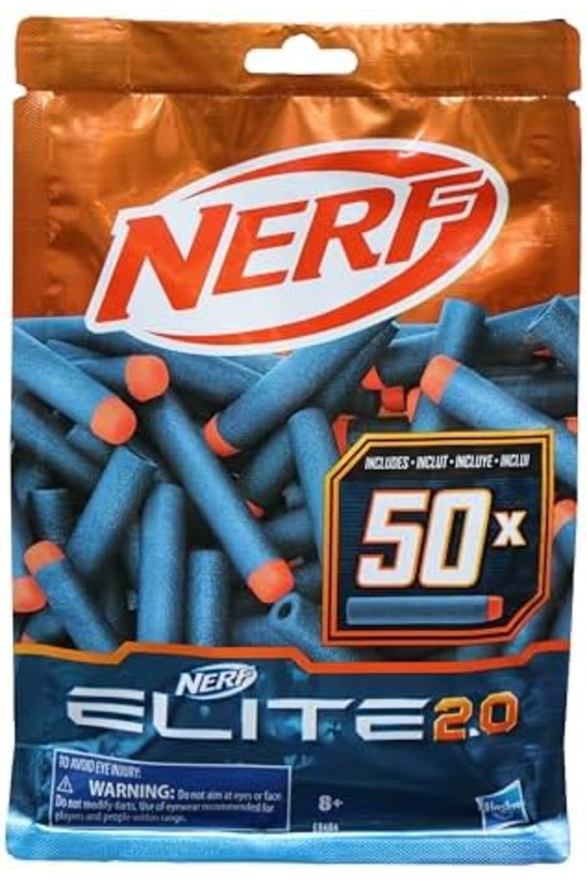 Nerf-Elite 2.0 50-Dart Refill Pack - Includes 50 Official Nerf Elite 2.0 Darts, Compatible With All 4