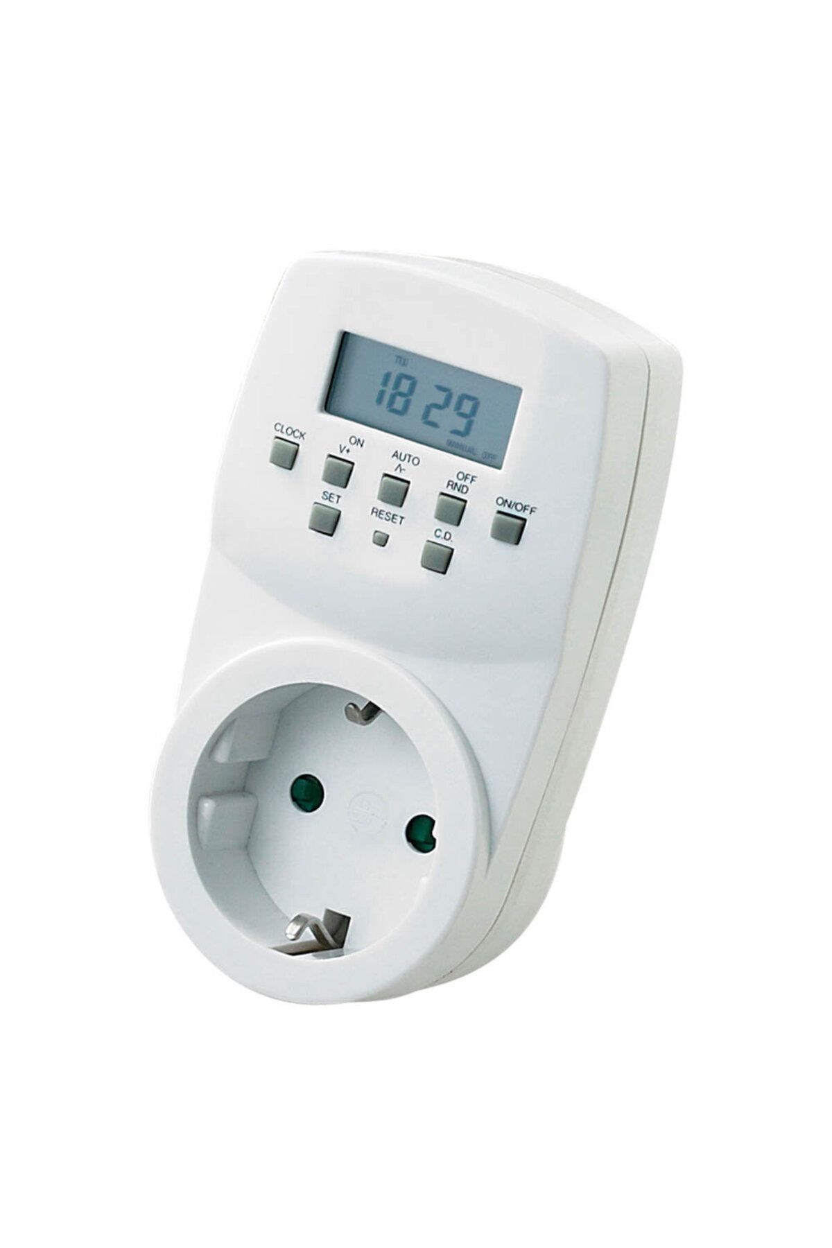 teknotrust Elektrik Prizi Dijital Haftalık Zamanlayıcı Priz Timer-2 108 002 0001 Şarj Edilebilir TR