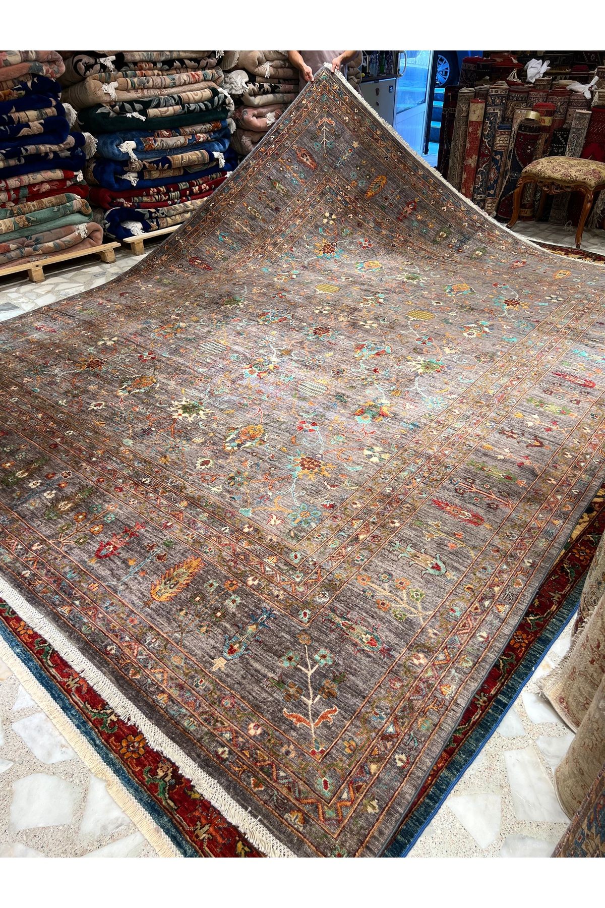 RD RAMAZAN DAĞ EL HALI SANATI El Dokuma Afgan Sultanı Halısıdır Birinci Sınıf Kalitesi Ebat 395x310