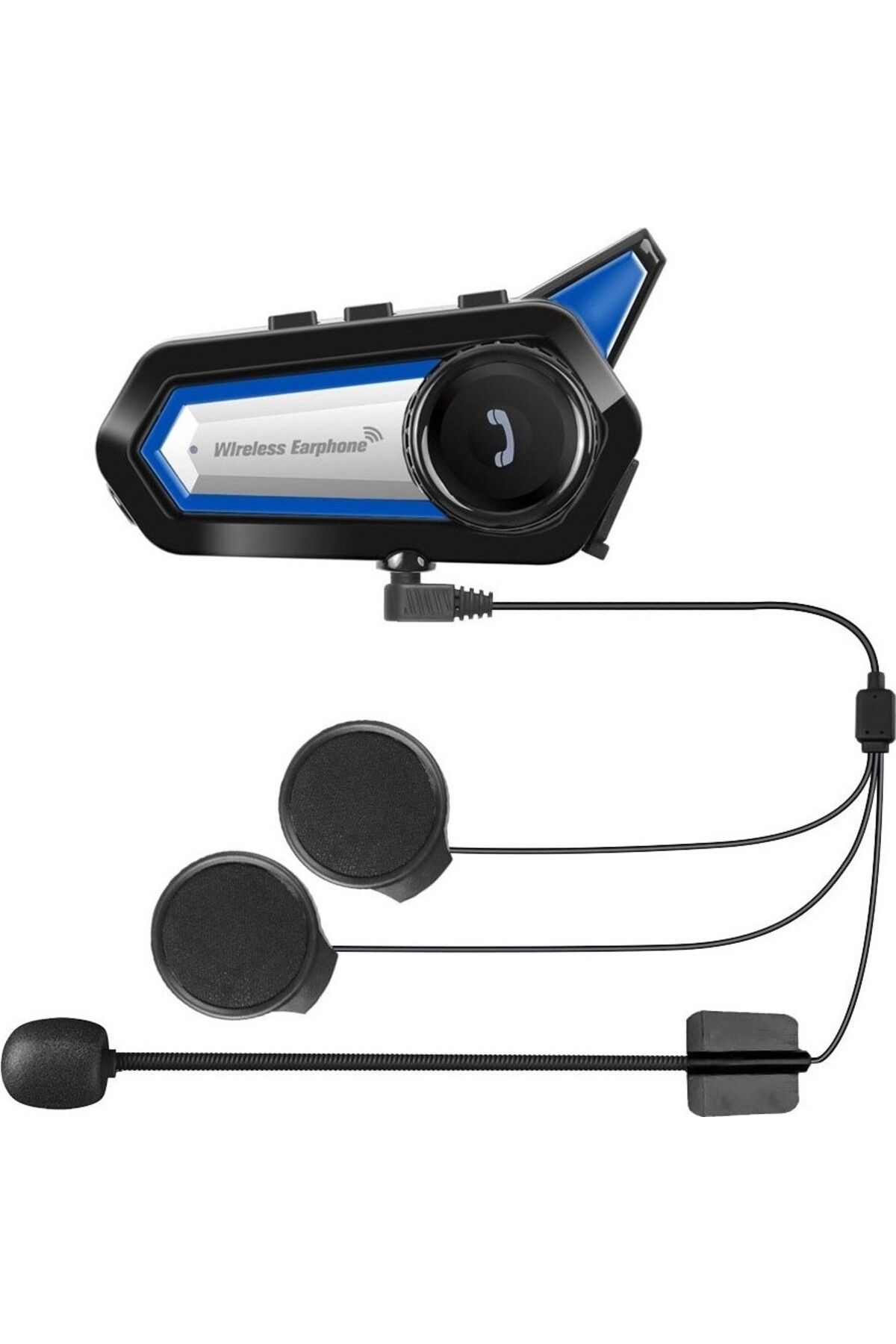 Angel Eye BT31 Kask Için Bluetooth 5.0 Motosiklet Intercom Su Geçirmez Kablosuz Kulaklık