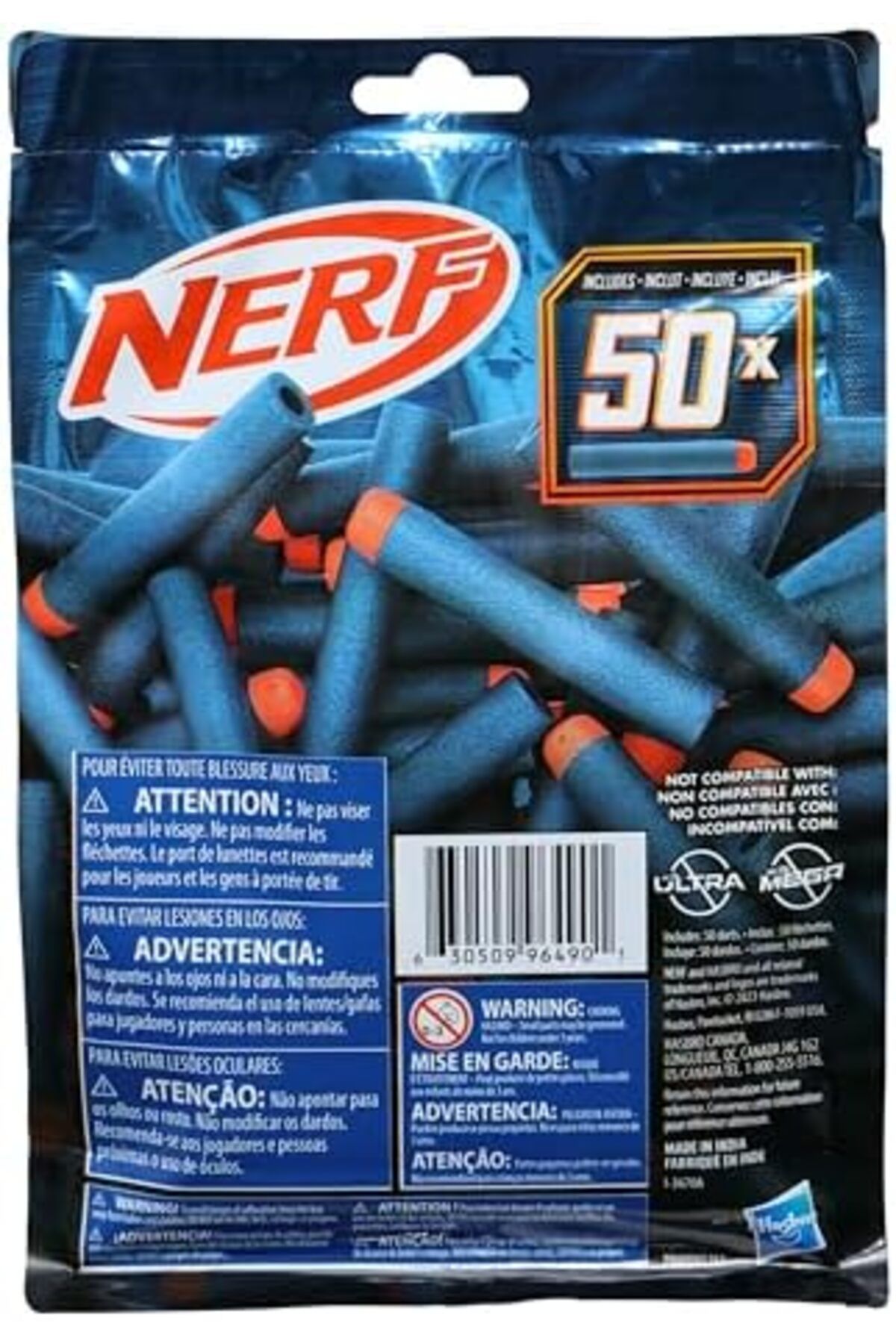 Nerf-Elite 2.0 50-Dart Refill Pack - Includes 50 Official Nerf Elite 2.0 Darts, Compatible With All 8