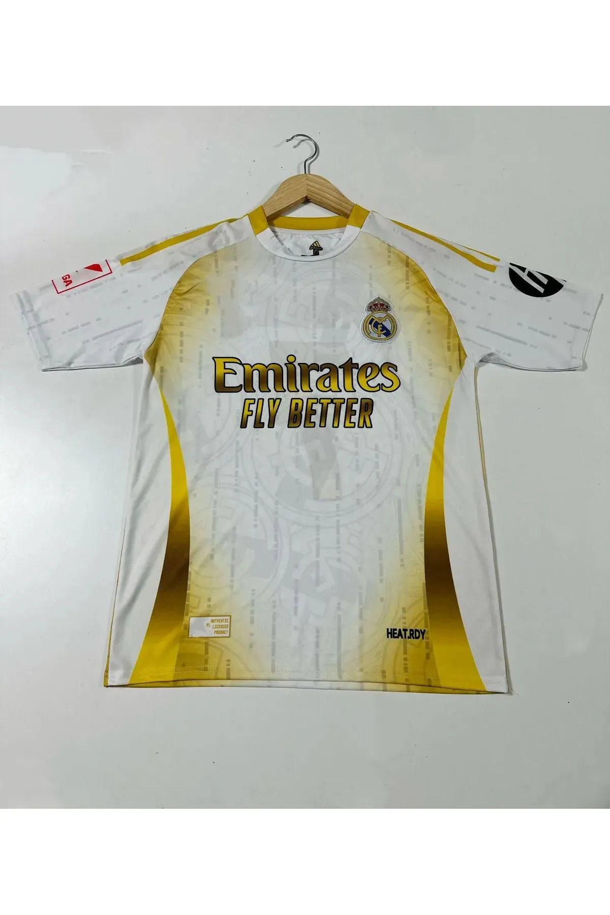 Armageddon 2024-25 Yeni Sezon Ronaldo Yetişkin Forması (WHİTE-GOLD)