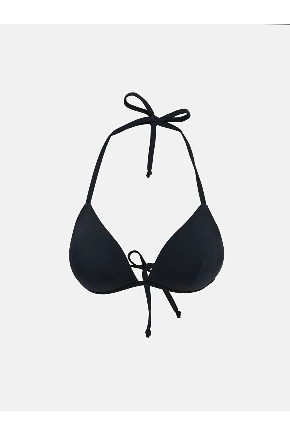 LC Waikiki LCW DREAM Siyah Düz Boyundan Bağlama Detaylı Kadın Bikini Üst