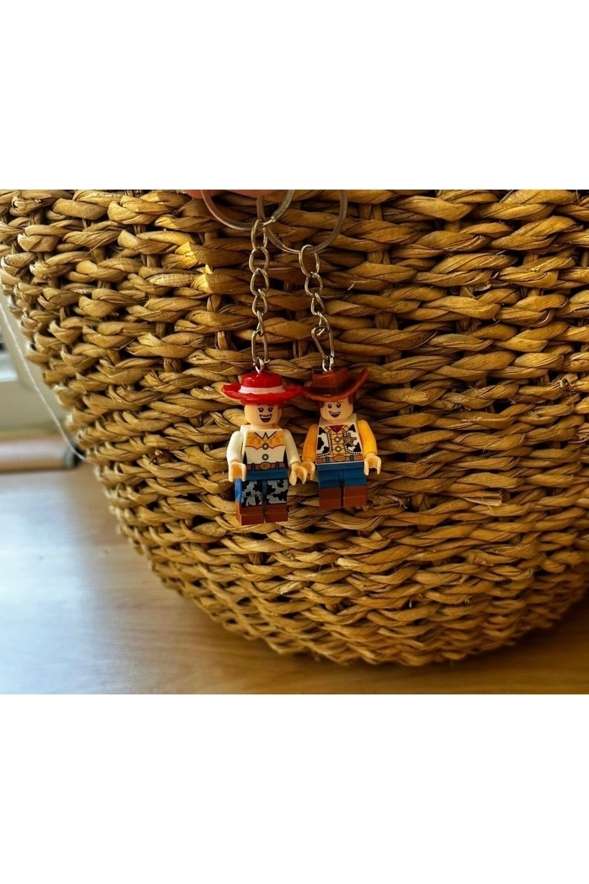 marimari 2 Adet Mini fiğür anahtarlık toys store serisi okul çantası süsü