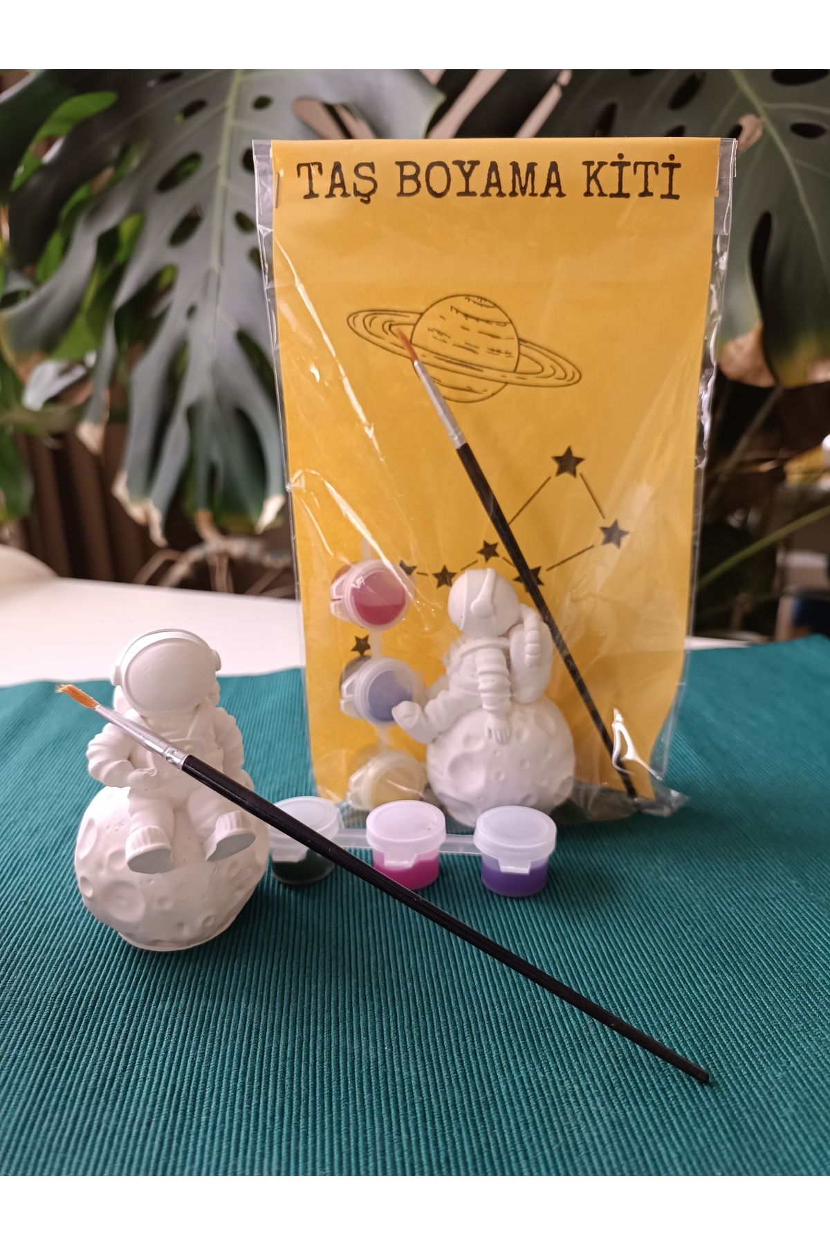 AnatoliaCandles Beton Hobi Boyama Seti/Kendin Yap/Hediyelik Set(Astranot)