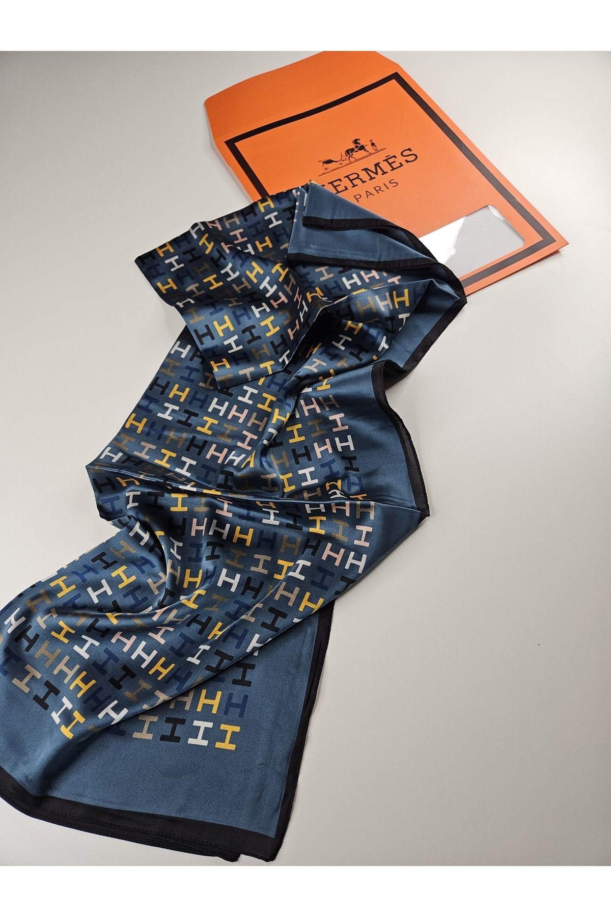 Sahrafashionn Lüx Vual İpek Hermes Desen Şal