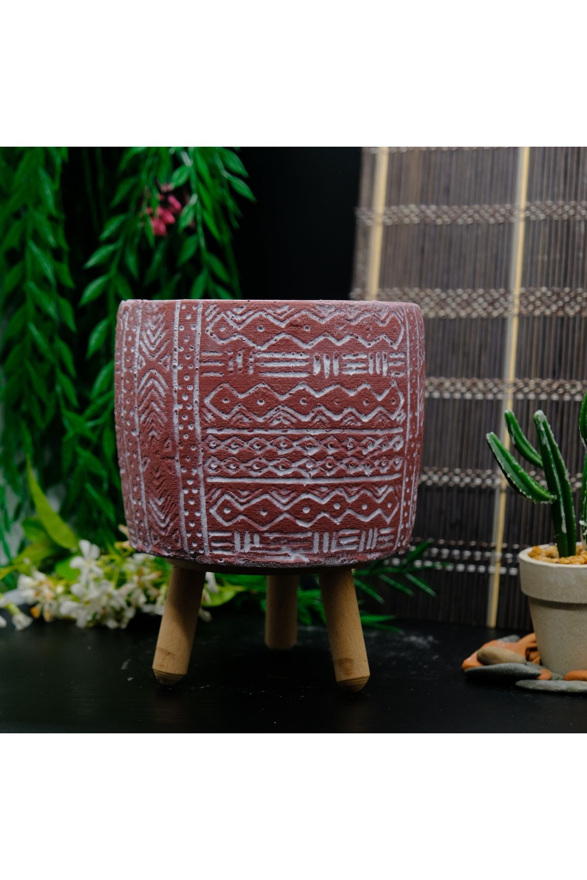 BGGdekor Etnik Desenli orta boy BETON SAKSI