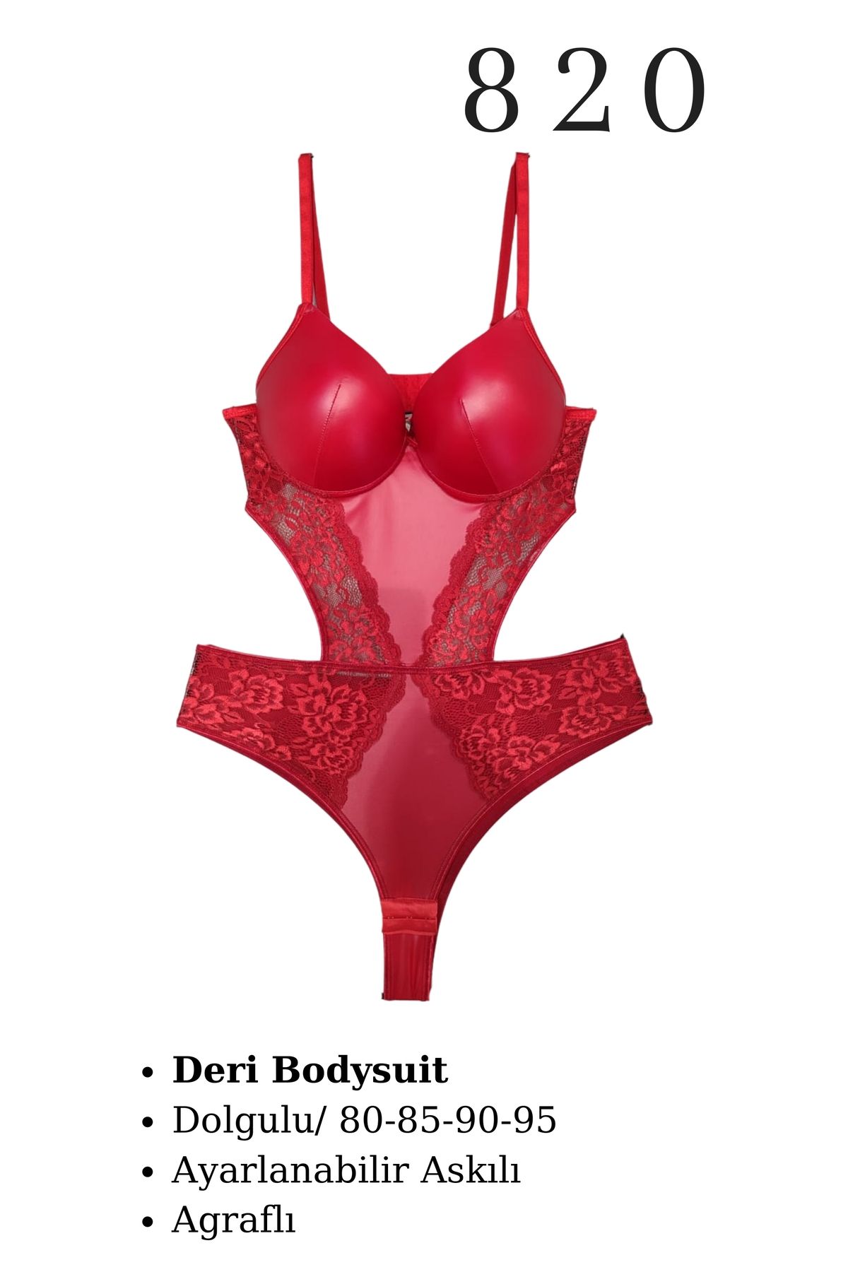 Star MURAYS KADIN Deri BODY SUİT