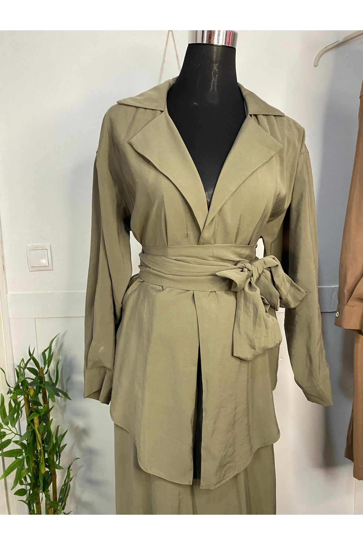 Moda Ala Butik Haki ikili takım