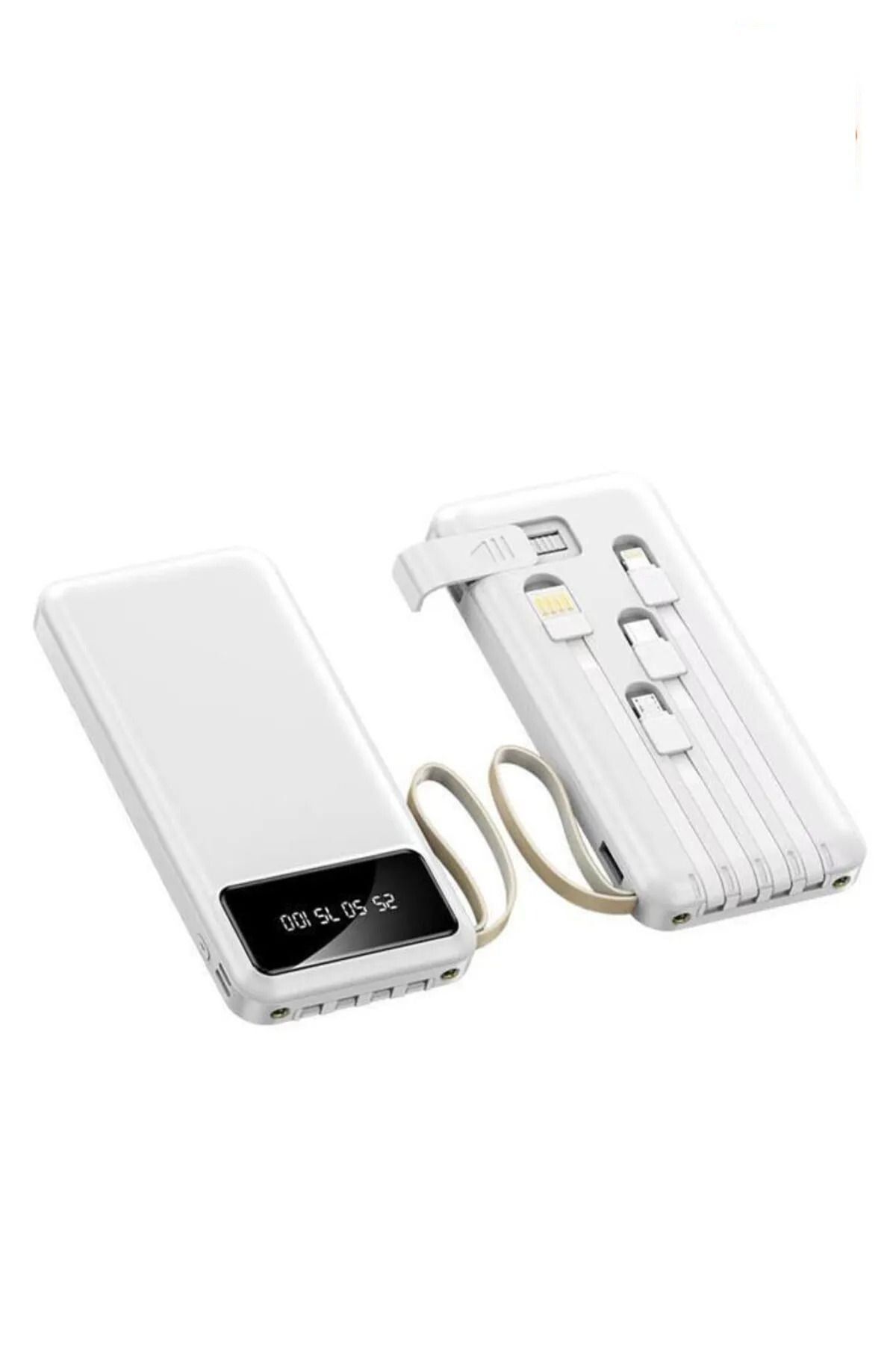 Başkenttekno 4 Çıkışlı Digital Göstergeli Fenerli 10.000 Mah Powerbank