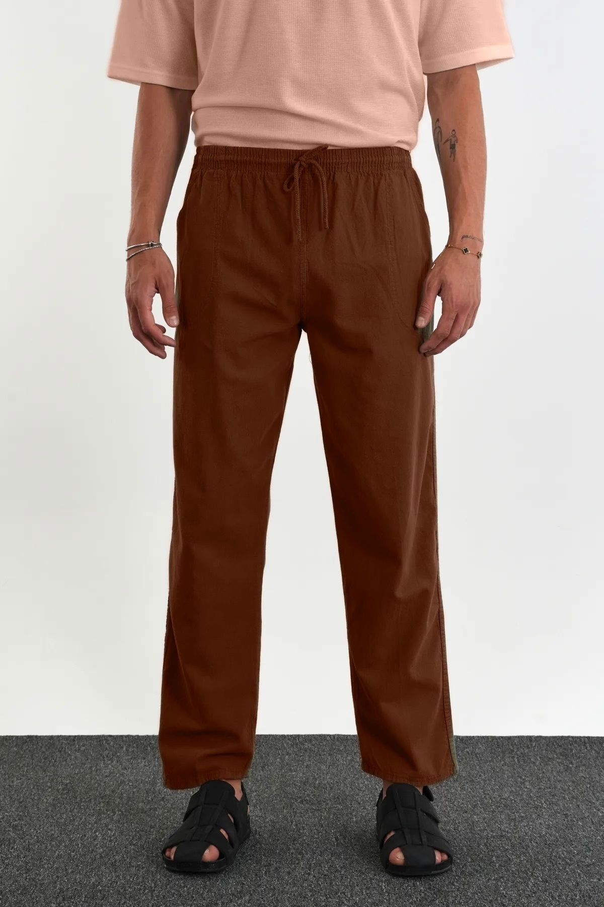Malerind Hambez Spor Eşofman Altı Rahat Kalıp Keten Görünümlü Unisex Model Malerind Beden Aralığı (M-6XL)