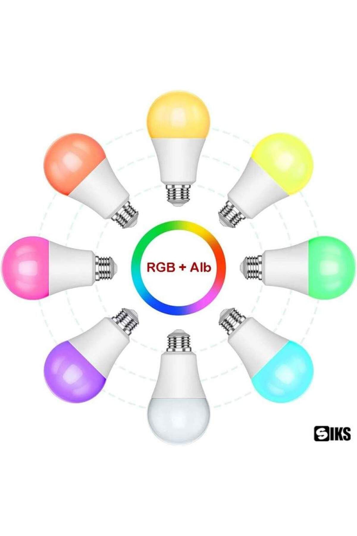 SIKS-P3 Smart RGB LED Bulb, Wi-Fi, E27, 10W, Voice Control, Compatible with Google Assistant 2
