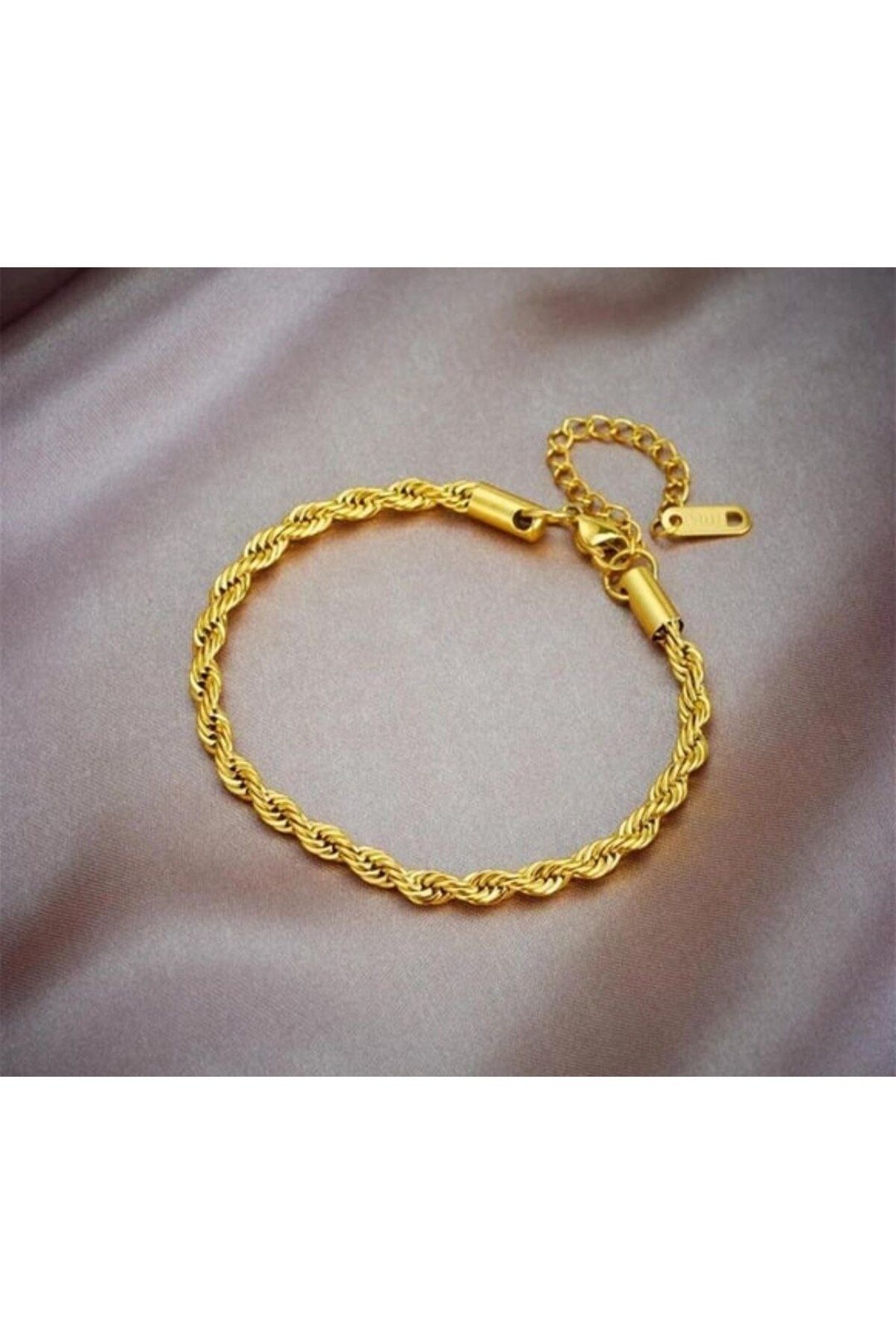 Butik 4mm Burgu Zincir Bileklik