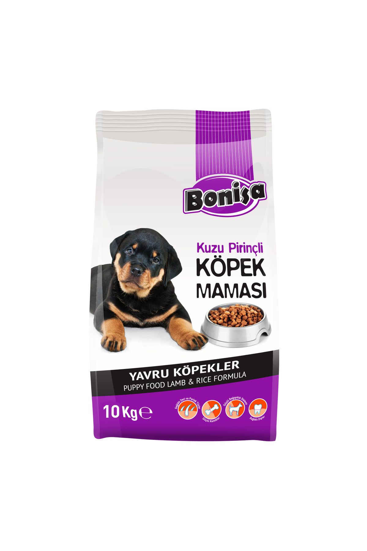 PrAtikCamp Yavru Köpek Maması - Bonisa - Kuzu Etli/Prinçli - 10 Kg