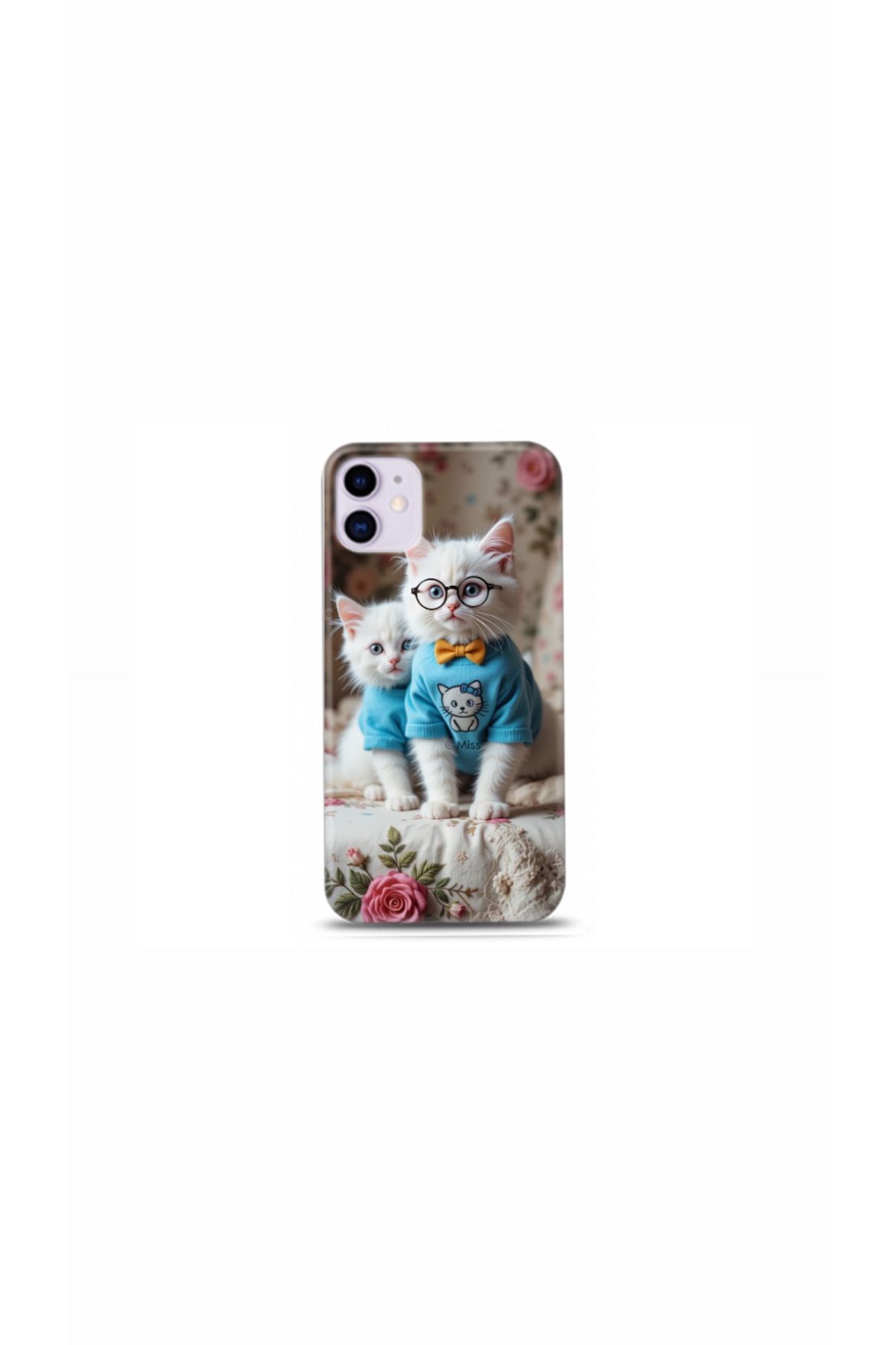 cover shopp Sevimli Kedi Tasarımlı Kılıf İphone 12