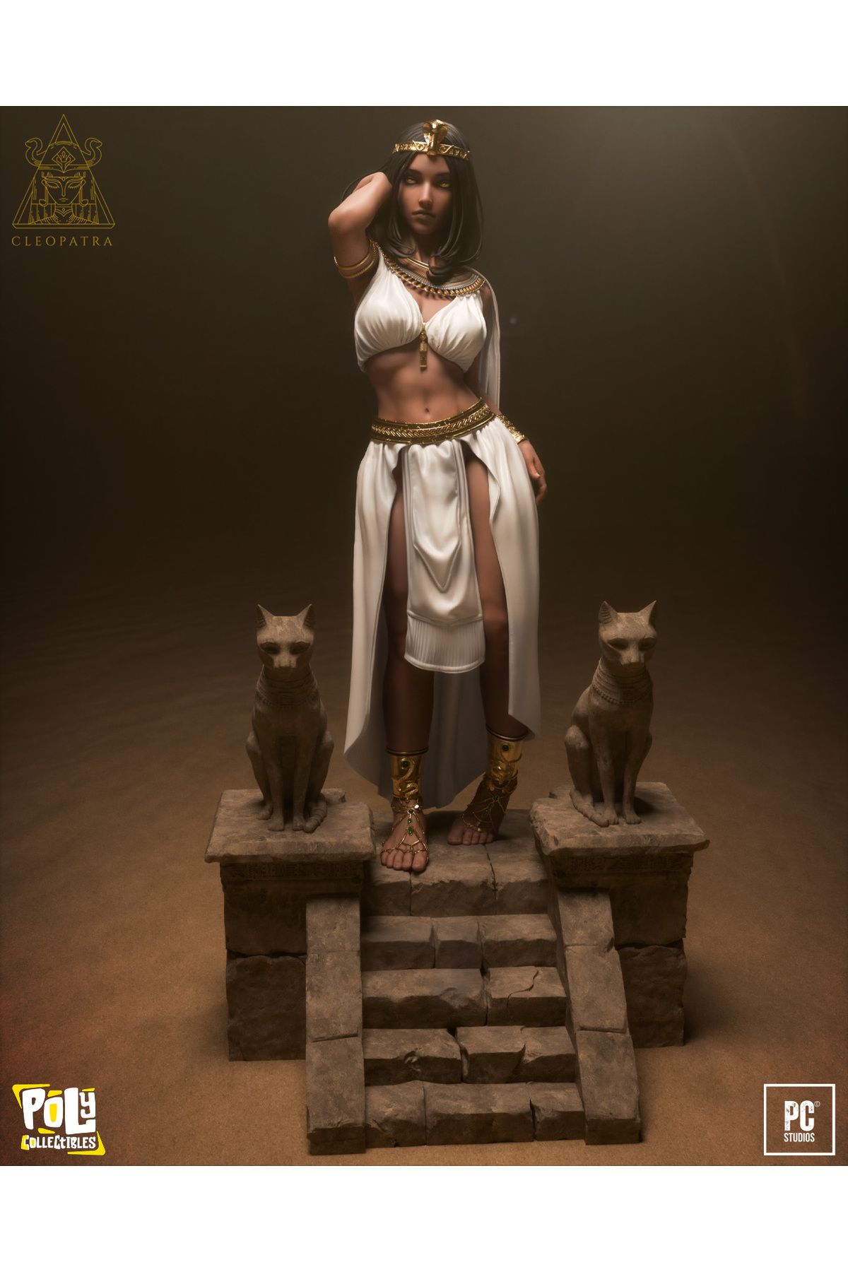 Poly Collectibles Cleopatra – Antik Mısır’ın Efsanevi Kraliçesi Premium Collectibles Figure | 30 cm