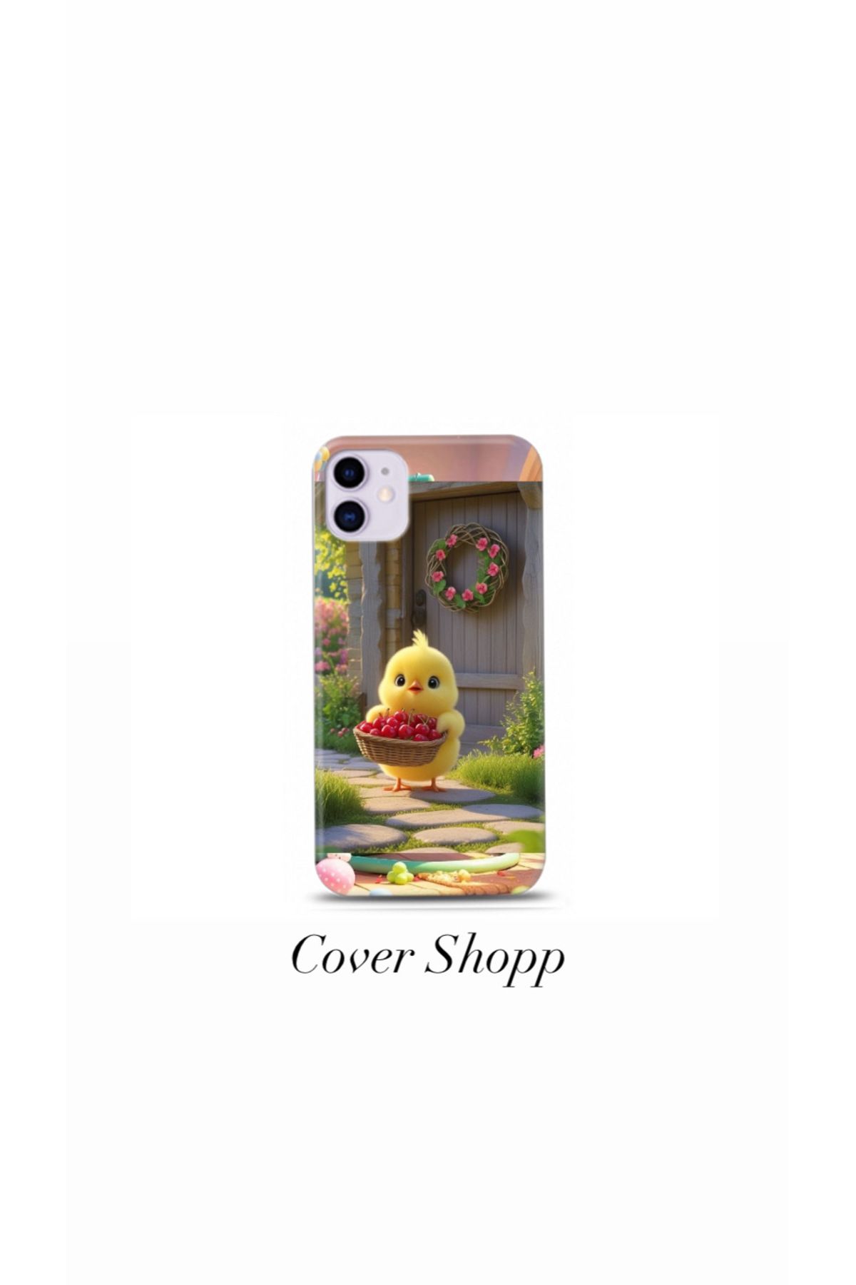 cover shopp Sevimli Civciv Tasarımlı Kılıf İphone 12