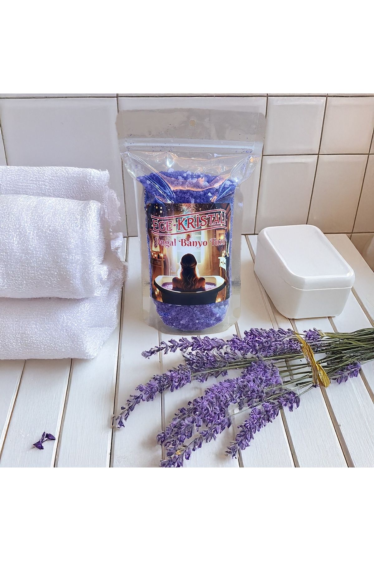 EGE KRİSTALİ EGE KRİSTALİ LAVANTA AROMALI BANYO TUZU 2.5 KG