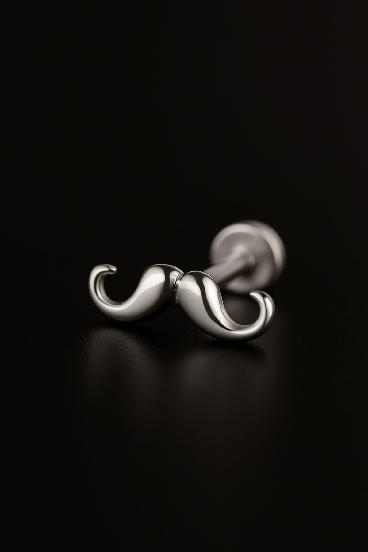 depozoom 316l Cerrahi Çelik Kıkırdak Tragus Ve Tüm Kulak Bölgesine Uygun Bıyık Piercing