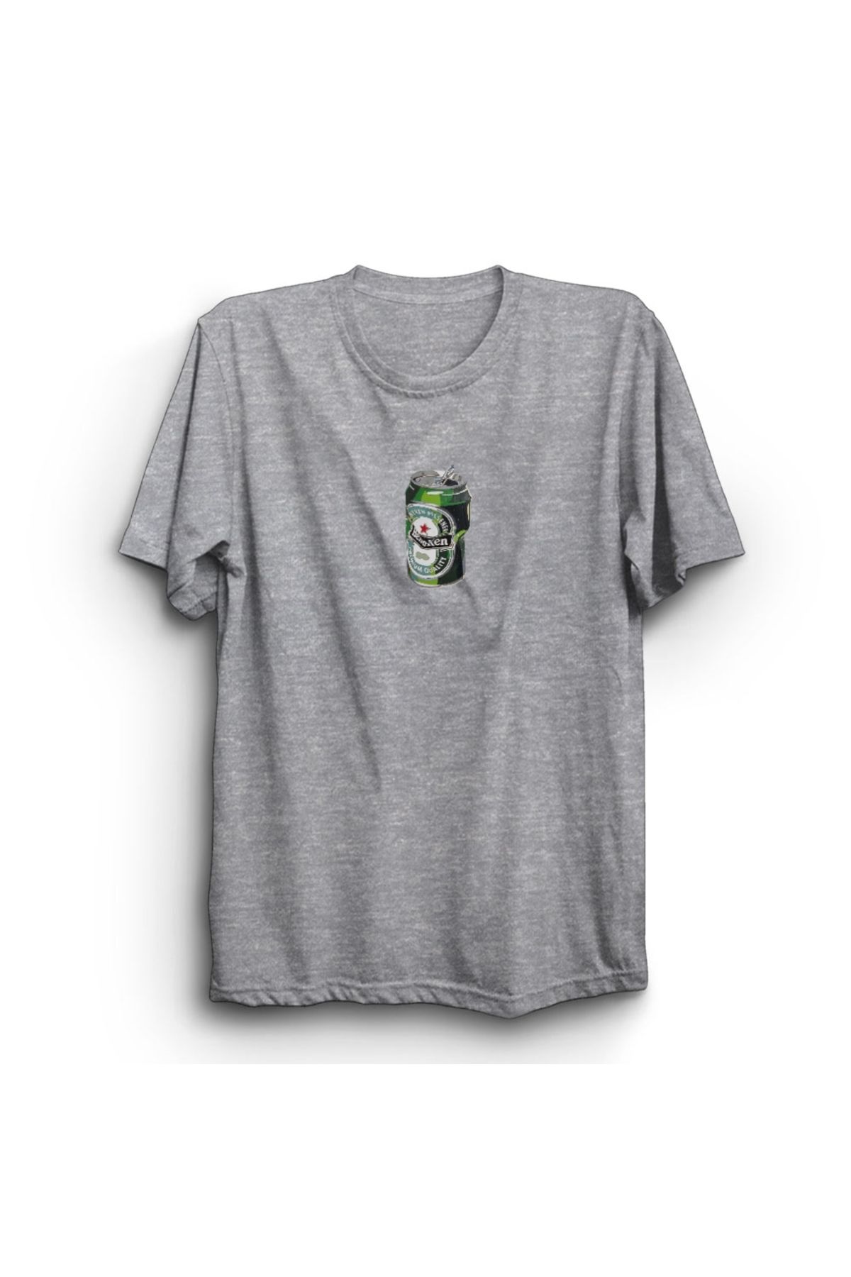 The Fame Crushed Beer Can, Bira Baskılı, Unisex, %100 Pamuk Tişört