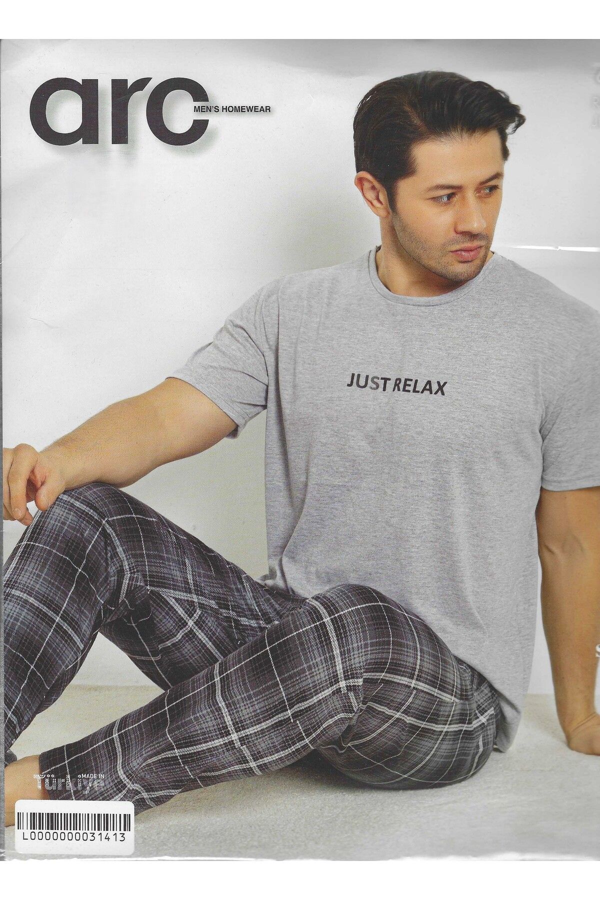 Arc Men's Homewear Süprem Kumaş Kısa Kollu Erkek Pijama Takımı 65012-01