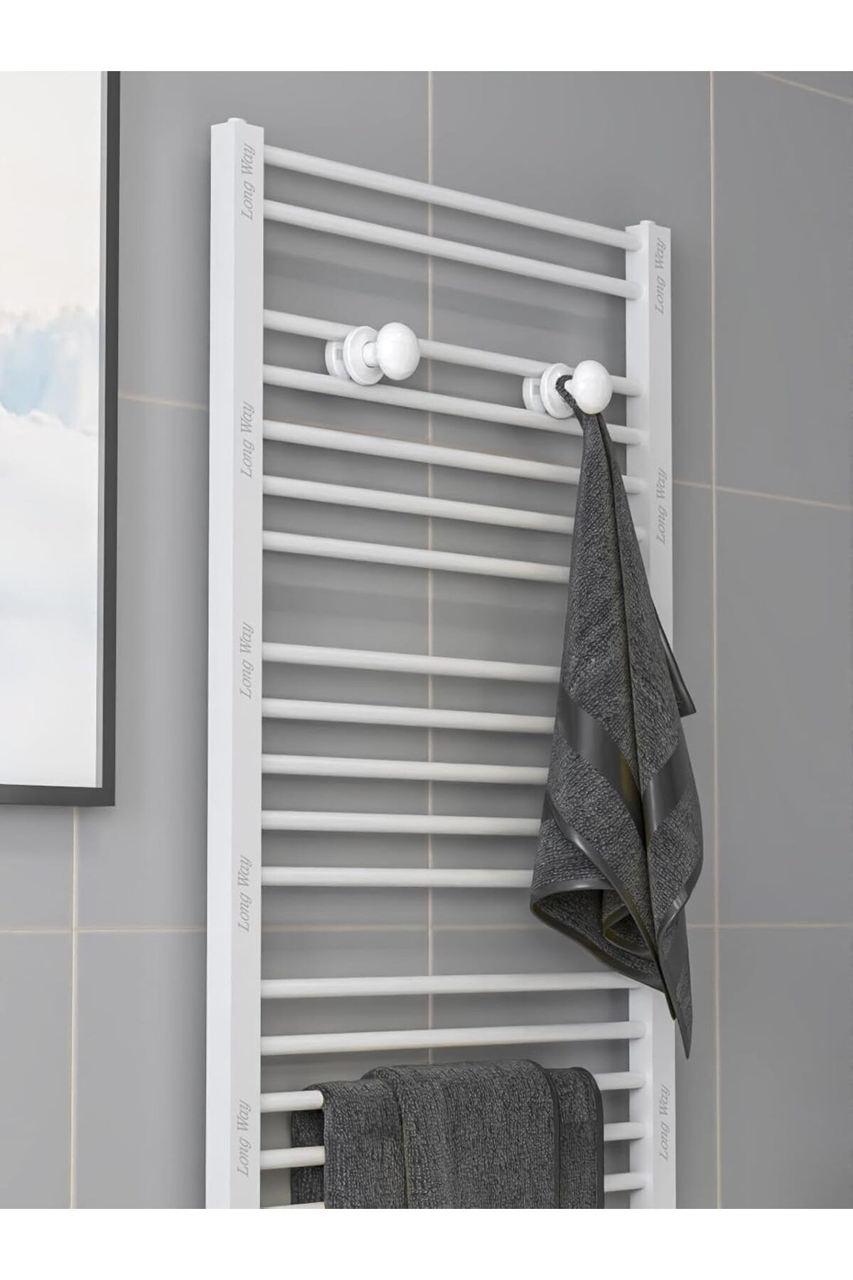 STOREMAX jvnnastore Radyatör Askısı, Banyo Askısı, Bornoz Askısı, Kolay Kurulum, Havlu Kıyafet Askıs