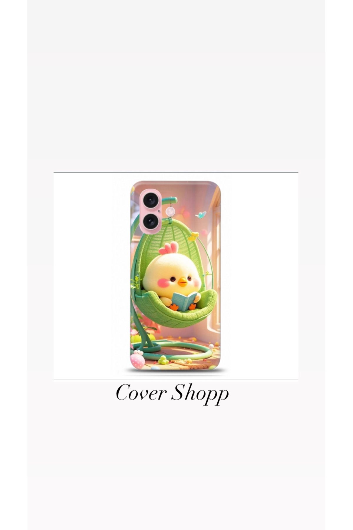 cover shopp Sevimli Civciv Tasarımlı Kılıf İphone 16