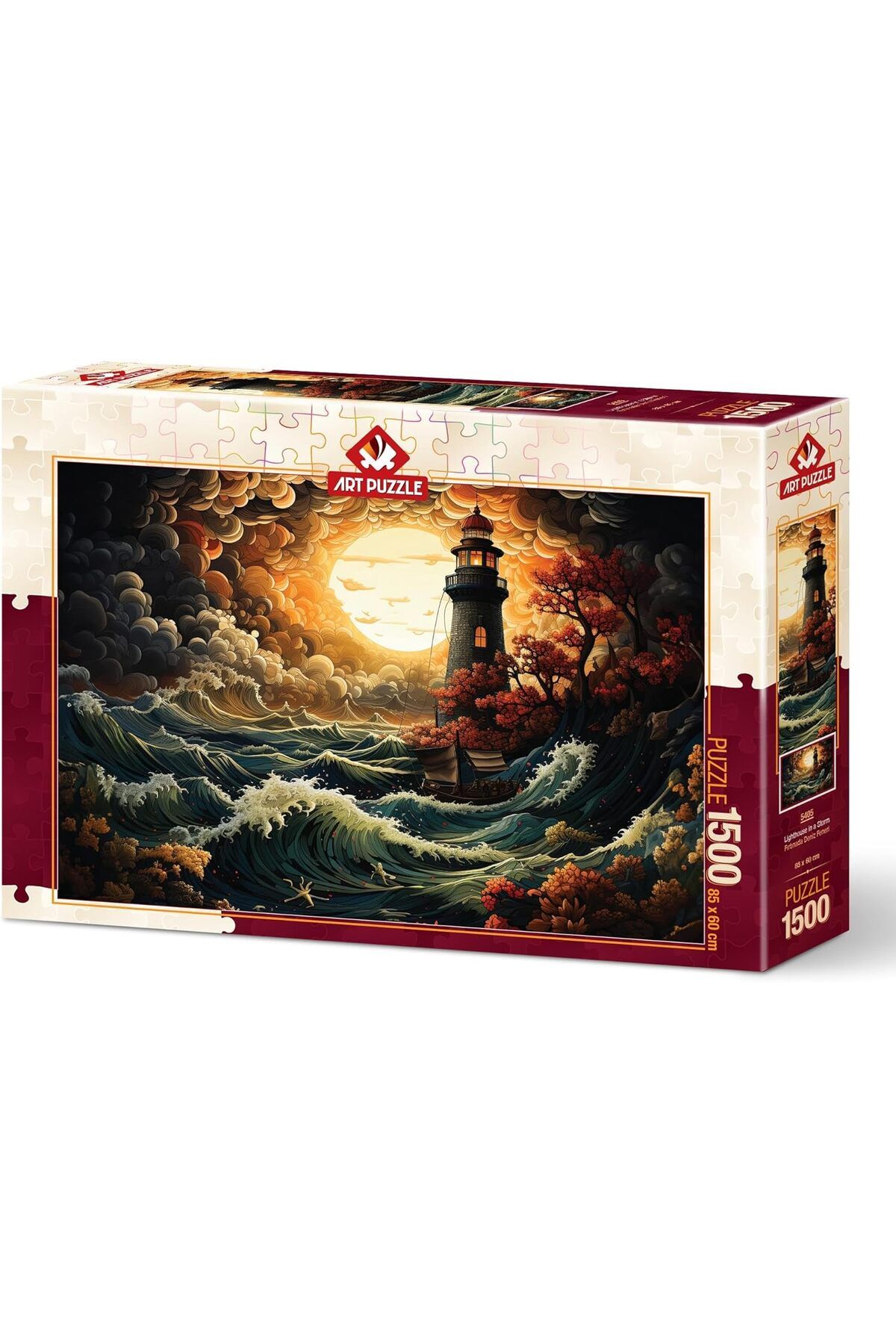 Art Puzzle Fırtınada Deniz Feneri 1500 Parça Puzzle