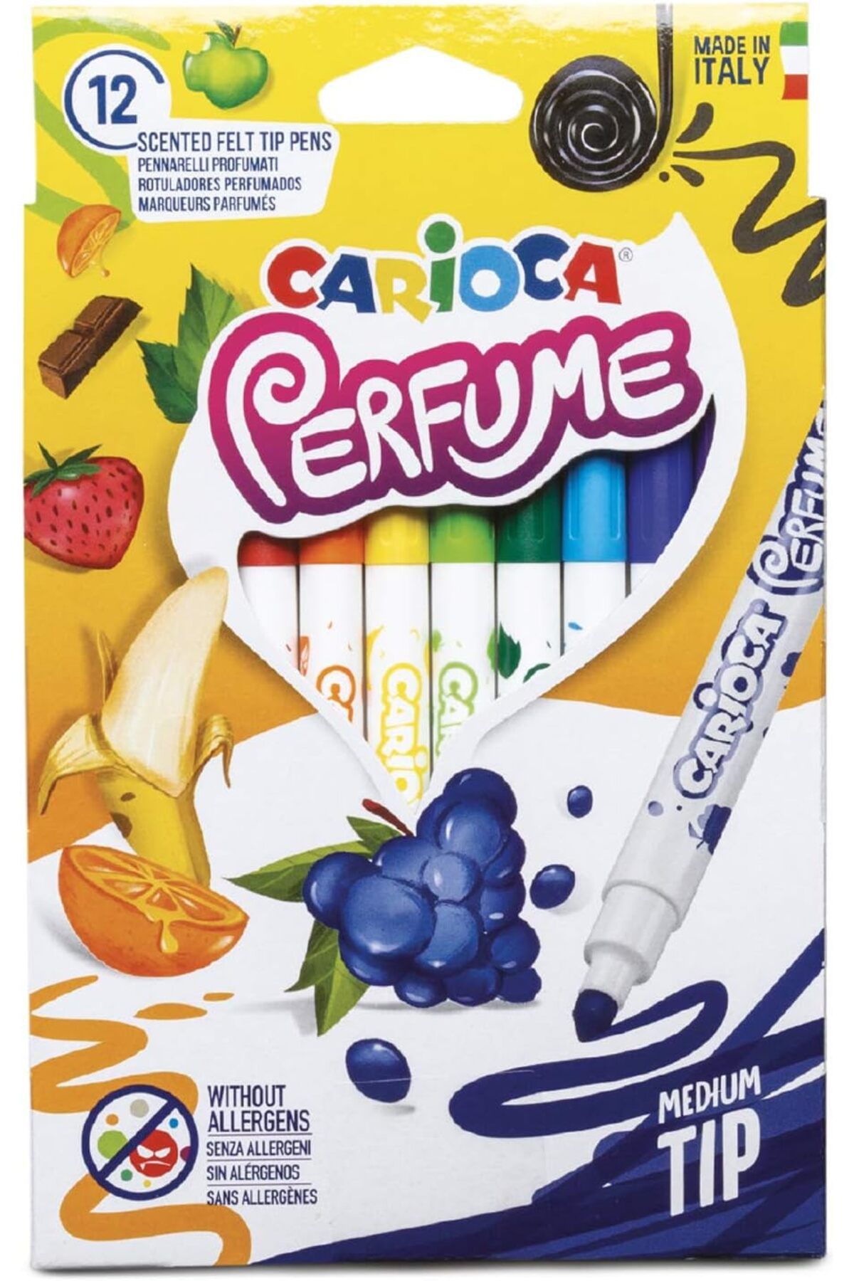 CARIOCA Kokulu Keçeli Boya Kalemi 12'li