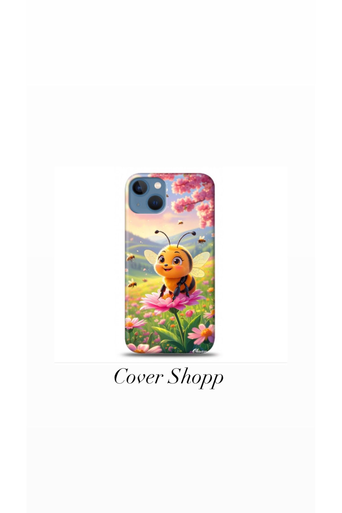 cover shopp Sevimli Arı Tasarımlı Kılıf İphone 13